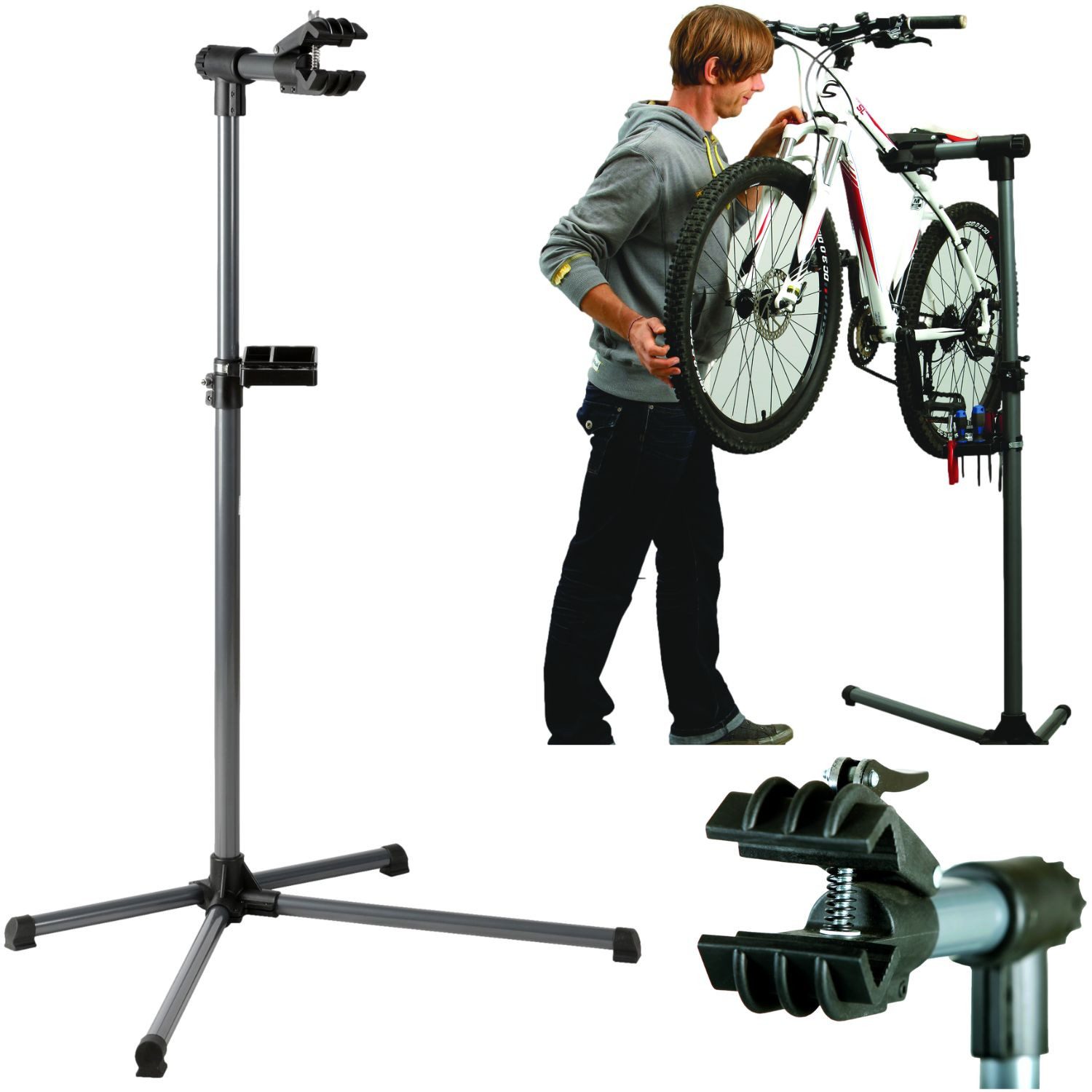 FISCHER Fahrrad Fahrrad-Montageständer Profi Fahrrad Montageständer
