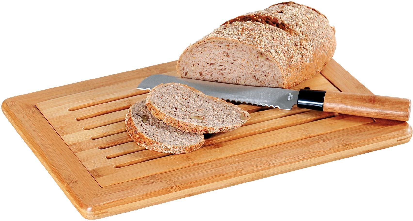 KESPER® Schneidebrett, Bambus, für Brot, mit