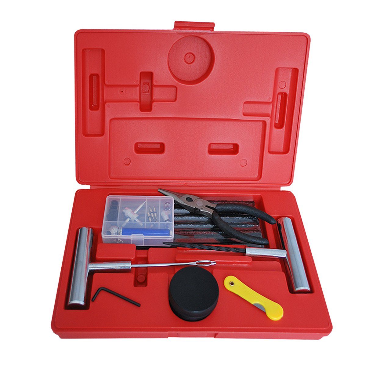 HELO24 Reifen-Reparaturset Reifen-Reparatur-Set ROT