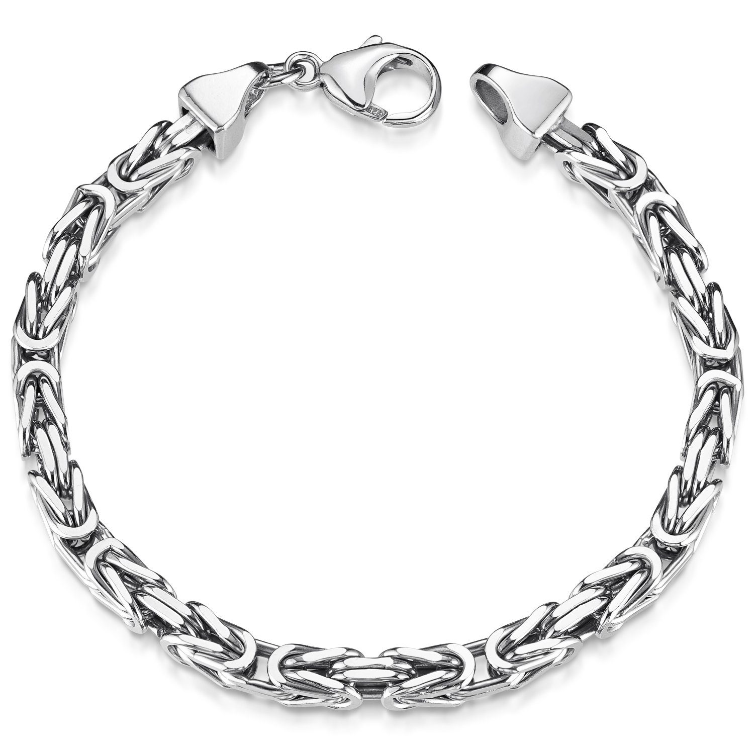 Materia Königsarmband Herren Königskette 5mm diamantiert