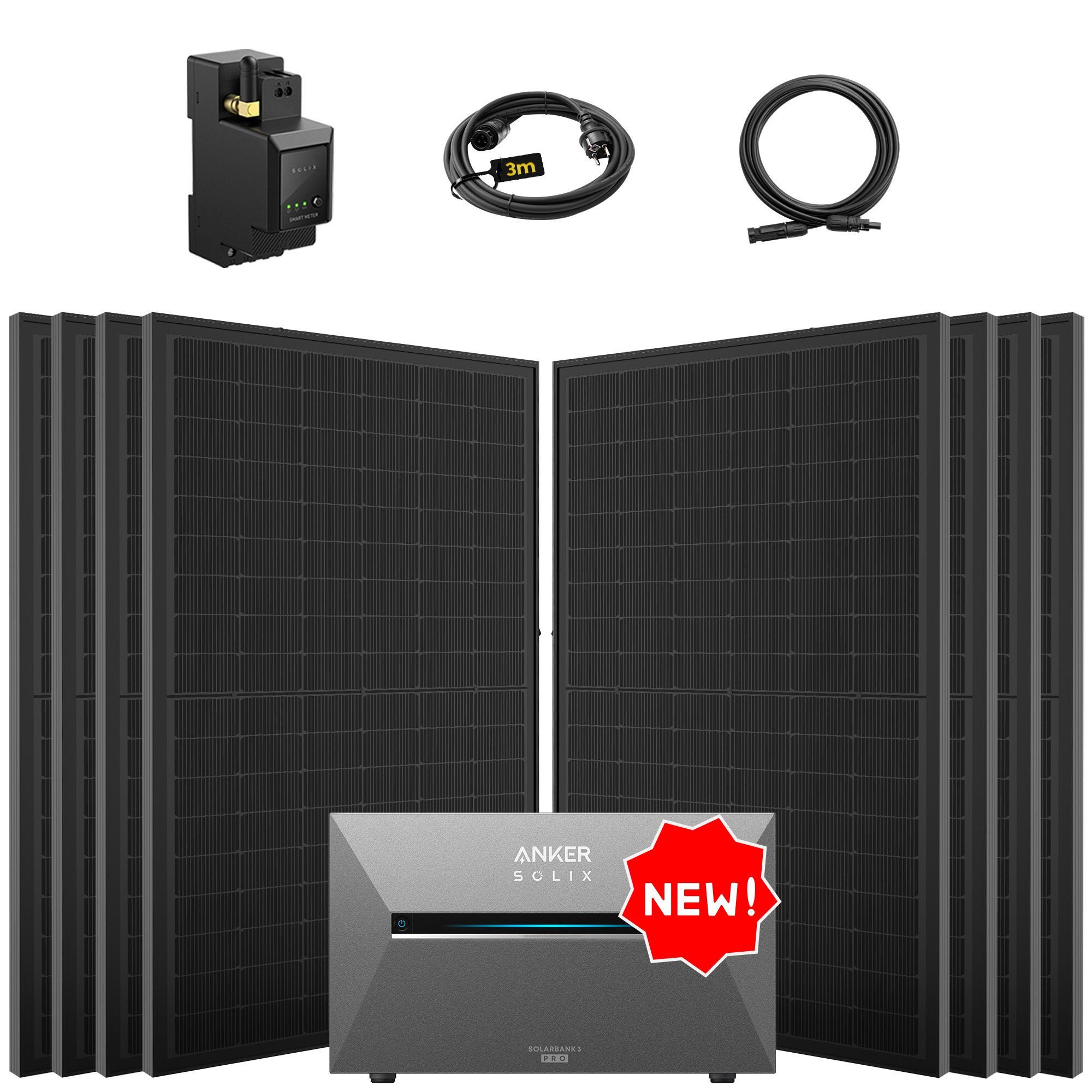 E.For.U Solaranlage 4000W Balkonkraftwerk mit Speicher