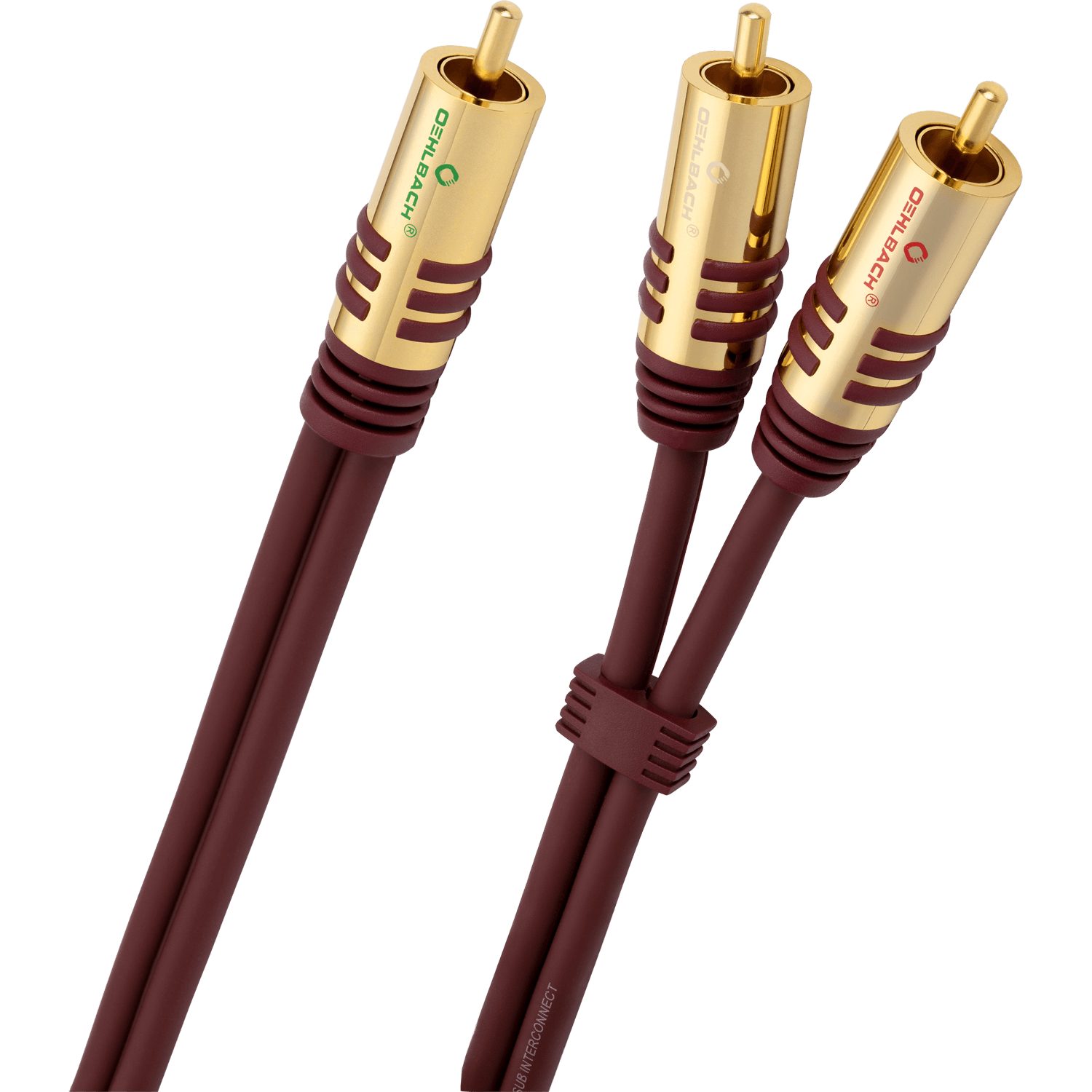 Oehlbach NF Y-Sub Subwoofer Y-Cinch-Kabel Audio-Kabel,