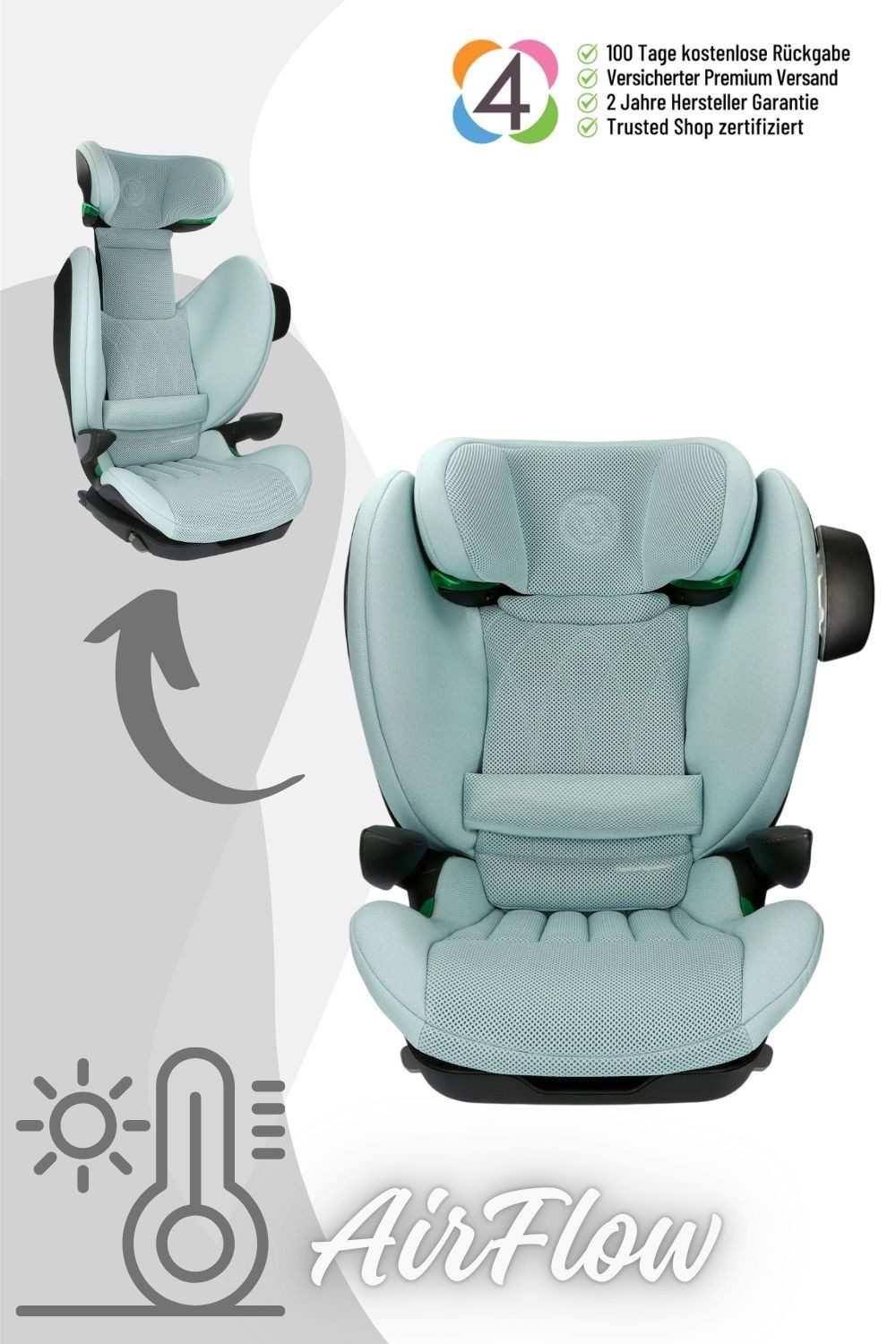 Avionaut Autokindersitz MaxSpace AirFlow Kindersitz (100-150