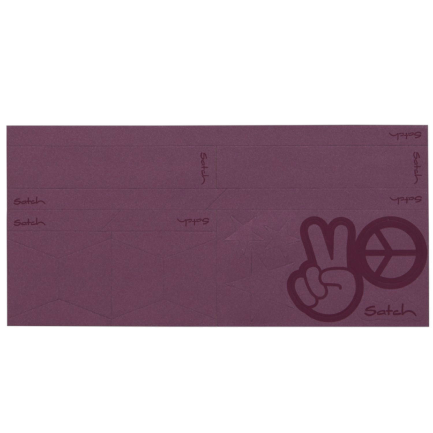 Satch Reflektor-Aufkleber Reflektierende Sticker Purple