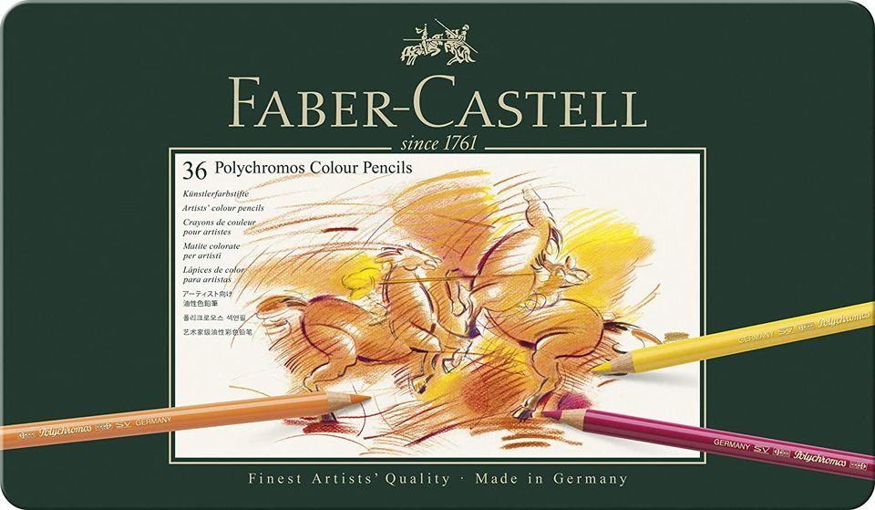 Faber-Castell Kreativset Polychromos Farbstift, 36er Metalletui,