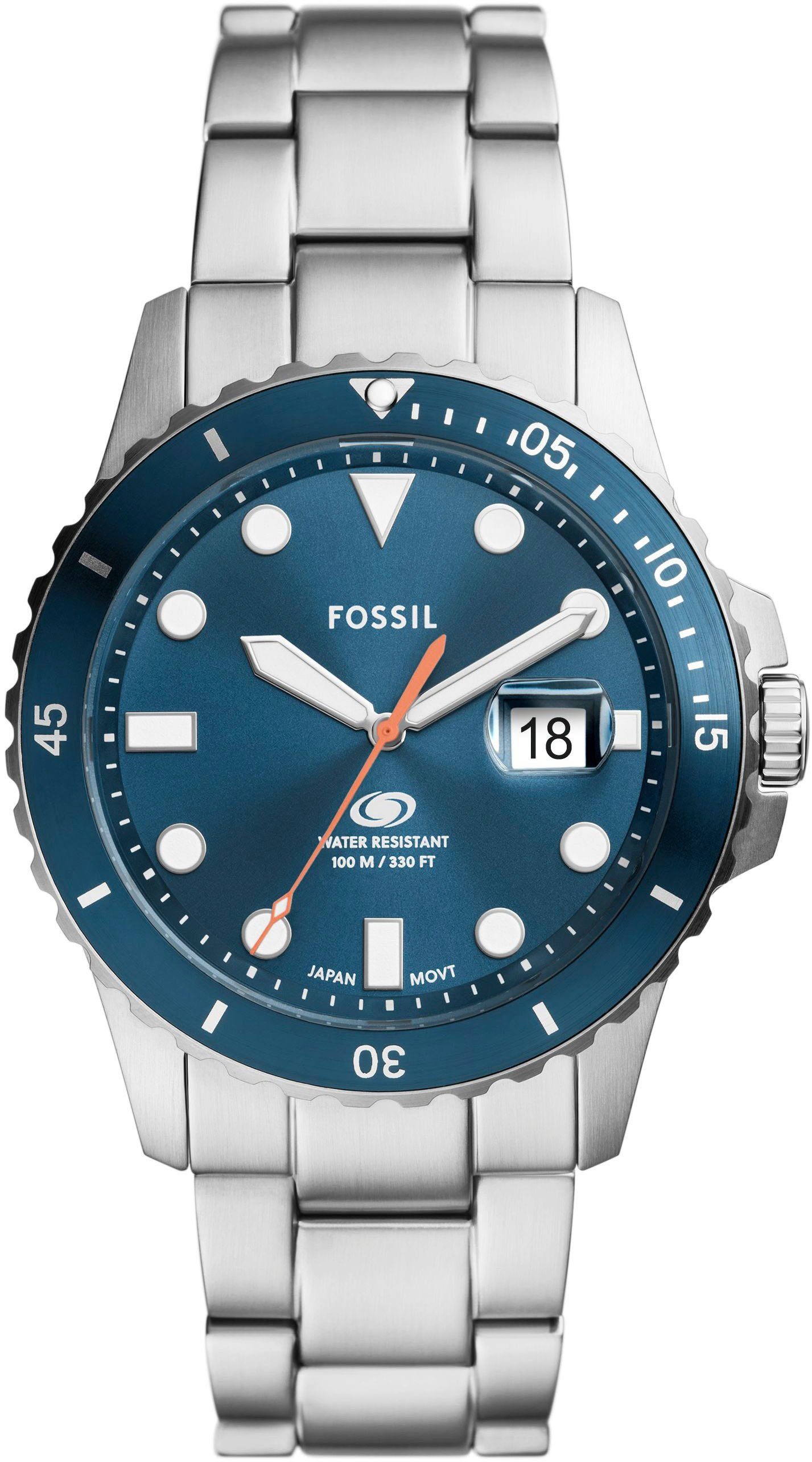 Fossil Quarzuhr FOSSIL BLUE FS6050, Armbanduhr,