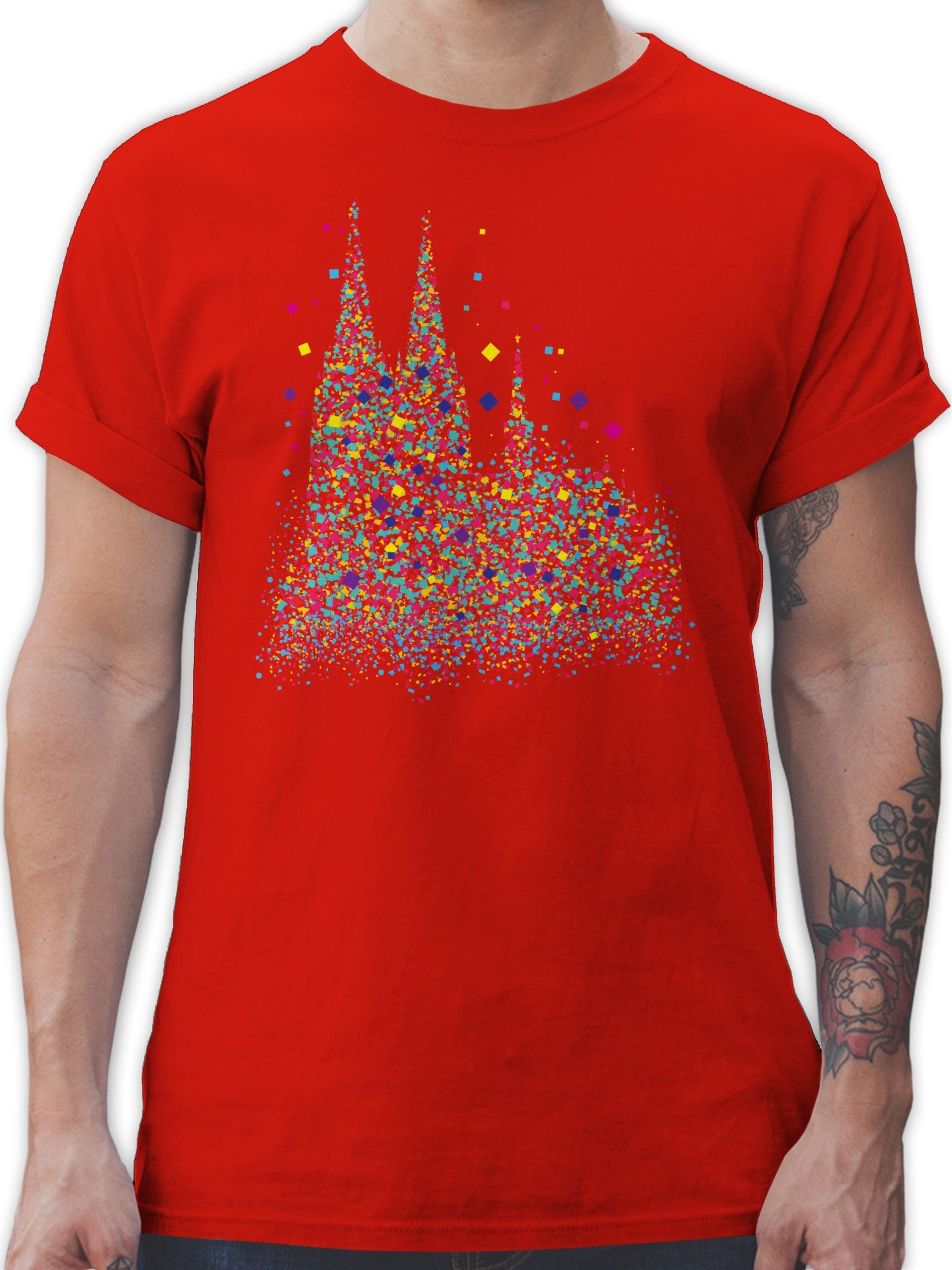 Shirtracer T-Shirt Kölner Dom Konfetti I