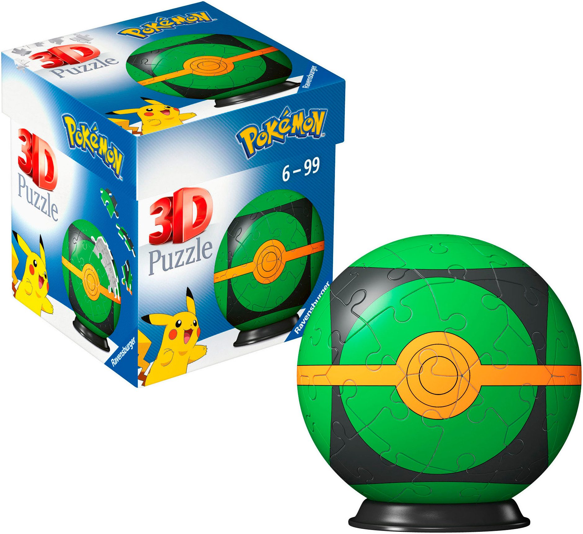 Ravensburger 3D-Puzzle Pokémon Finsterball, 54 Puzzleteile,