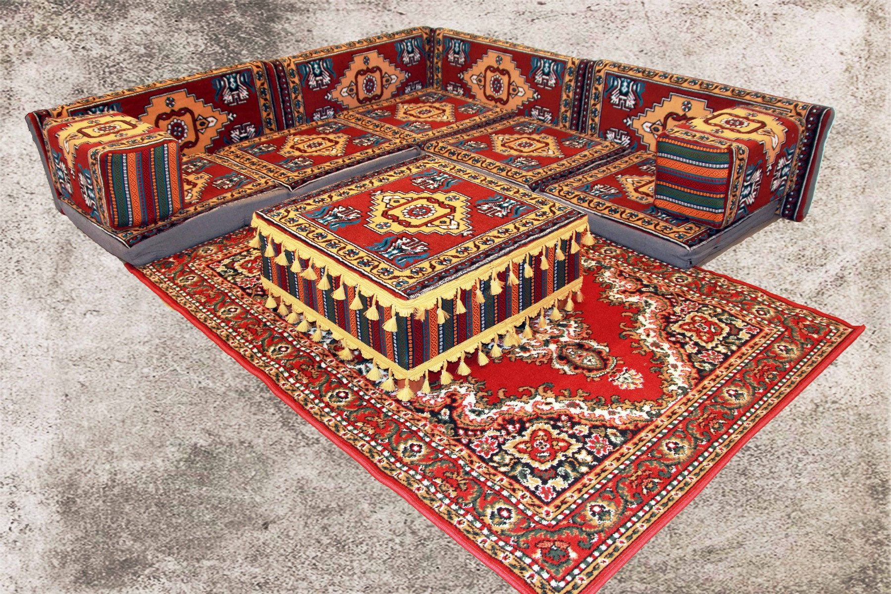 CaddeBuy Sofa Orientalisches Sofa, Boden Sofa,