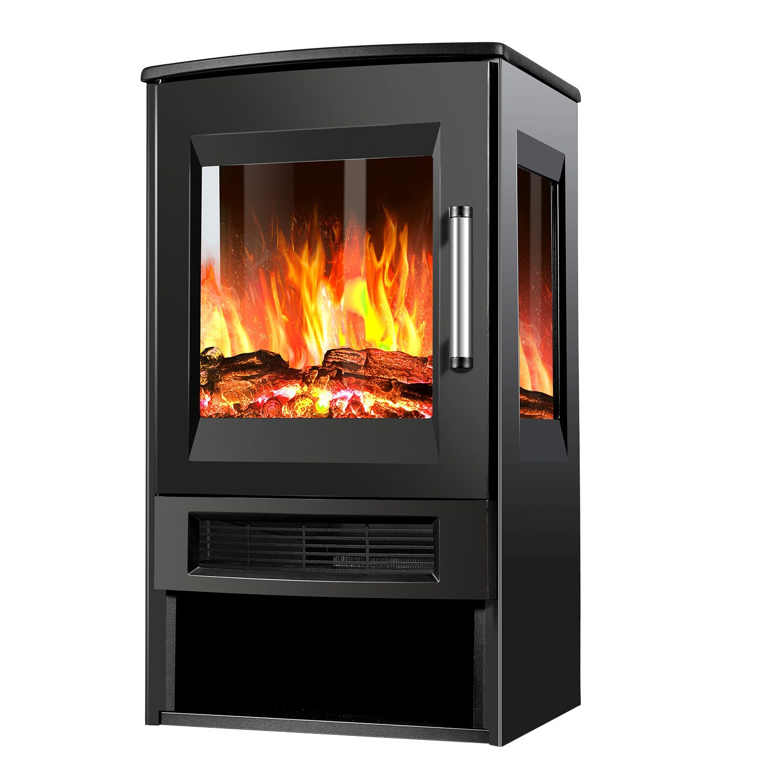 Clanmacy Elektrokamin Elektrokamin elektrischer Kamin 900W/1800W