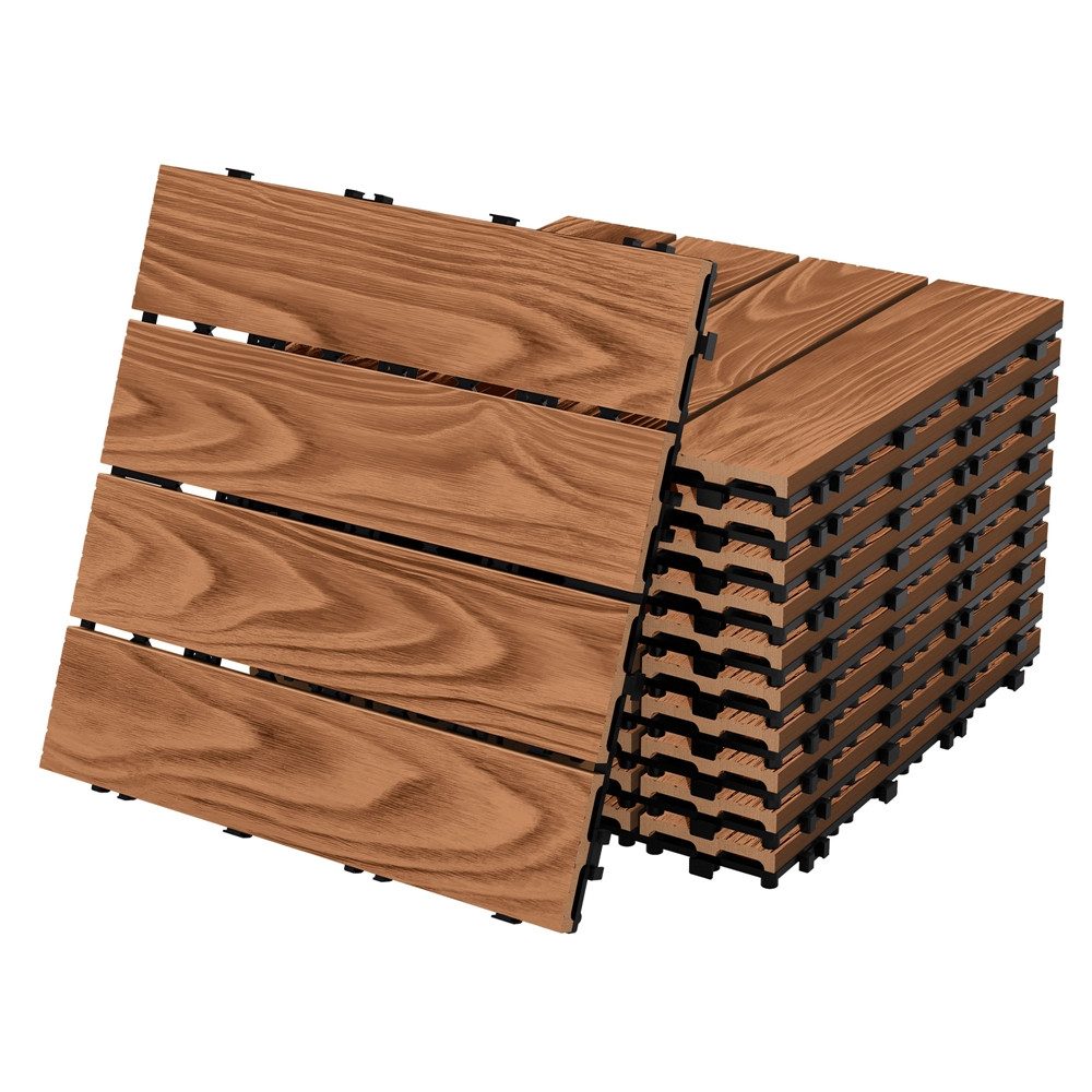 ECD Germany Terrassendielen WPC Terrassenfliesen mit