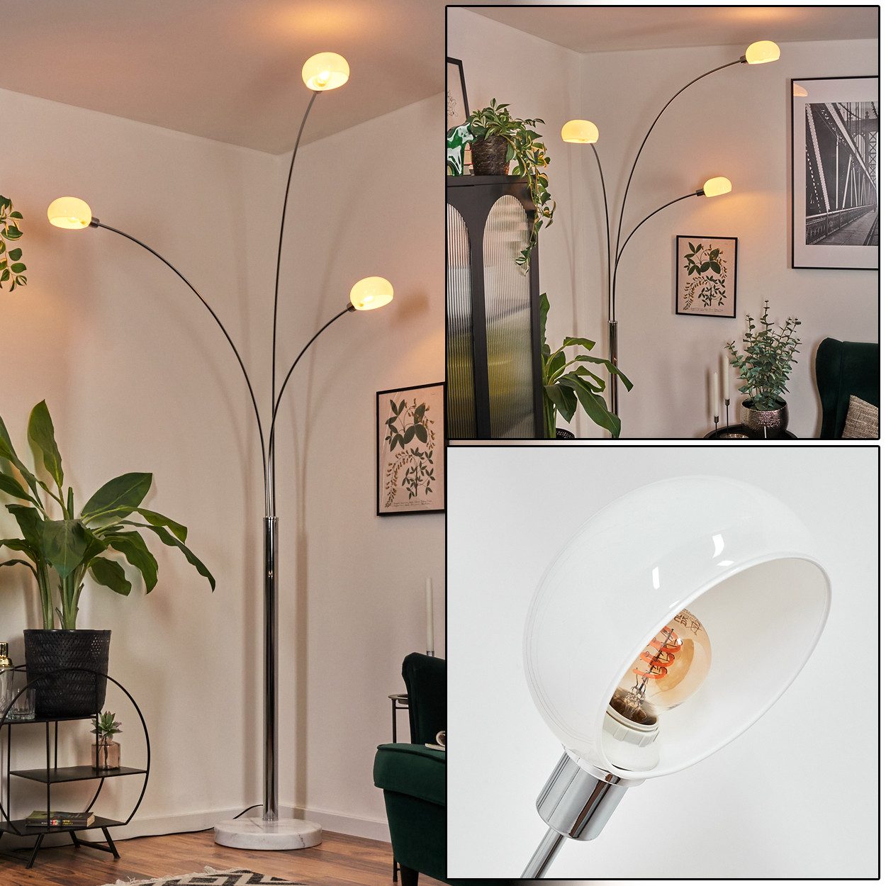 hofstein Stehlampe Stehlampe aus Metall in
