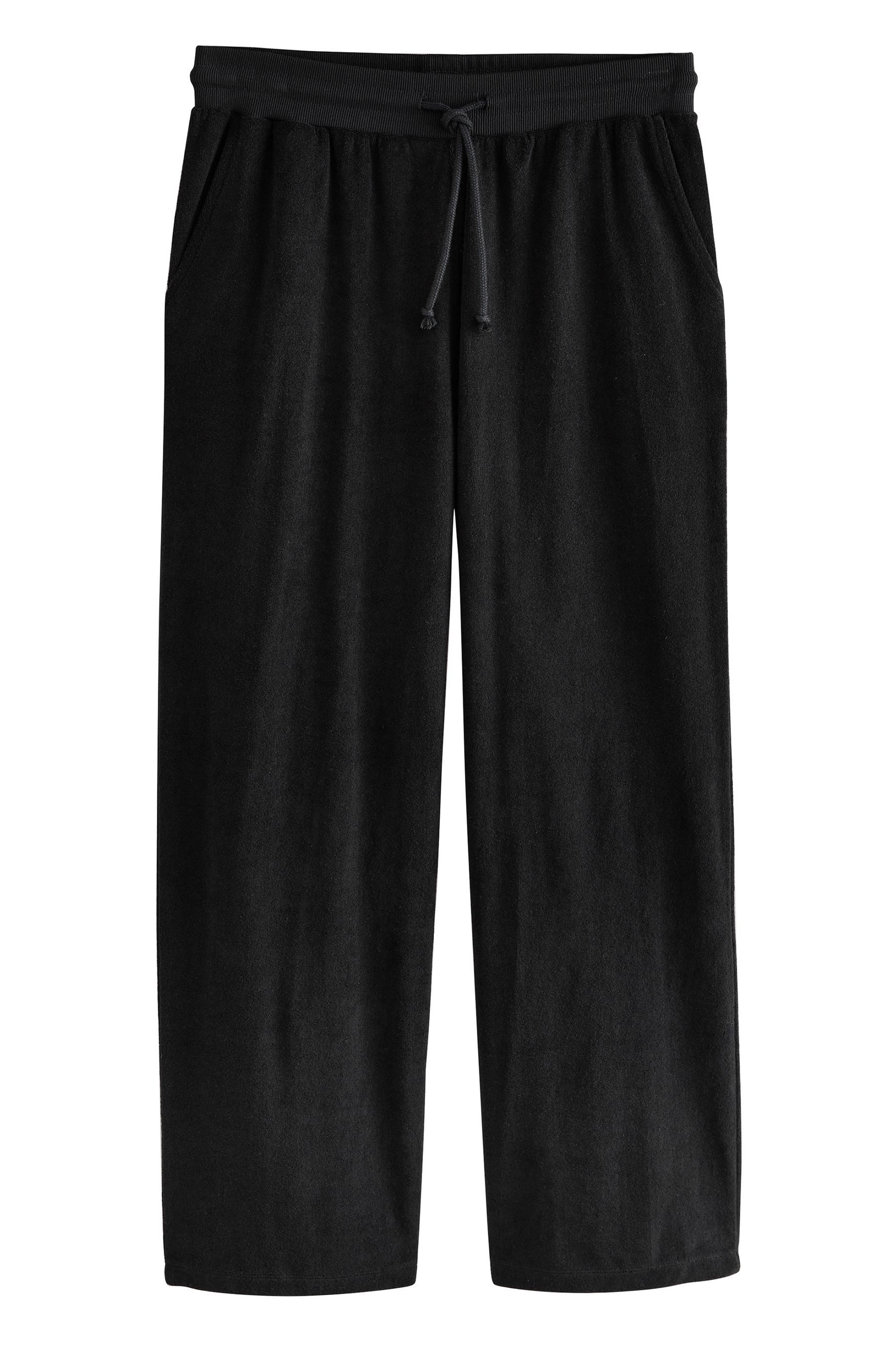 Next Jogginghose Frottee-Jogginghose mit offenem Saum