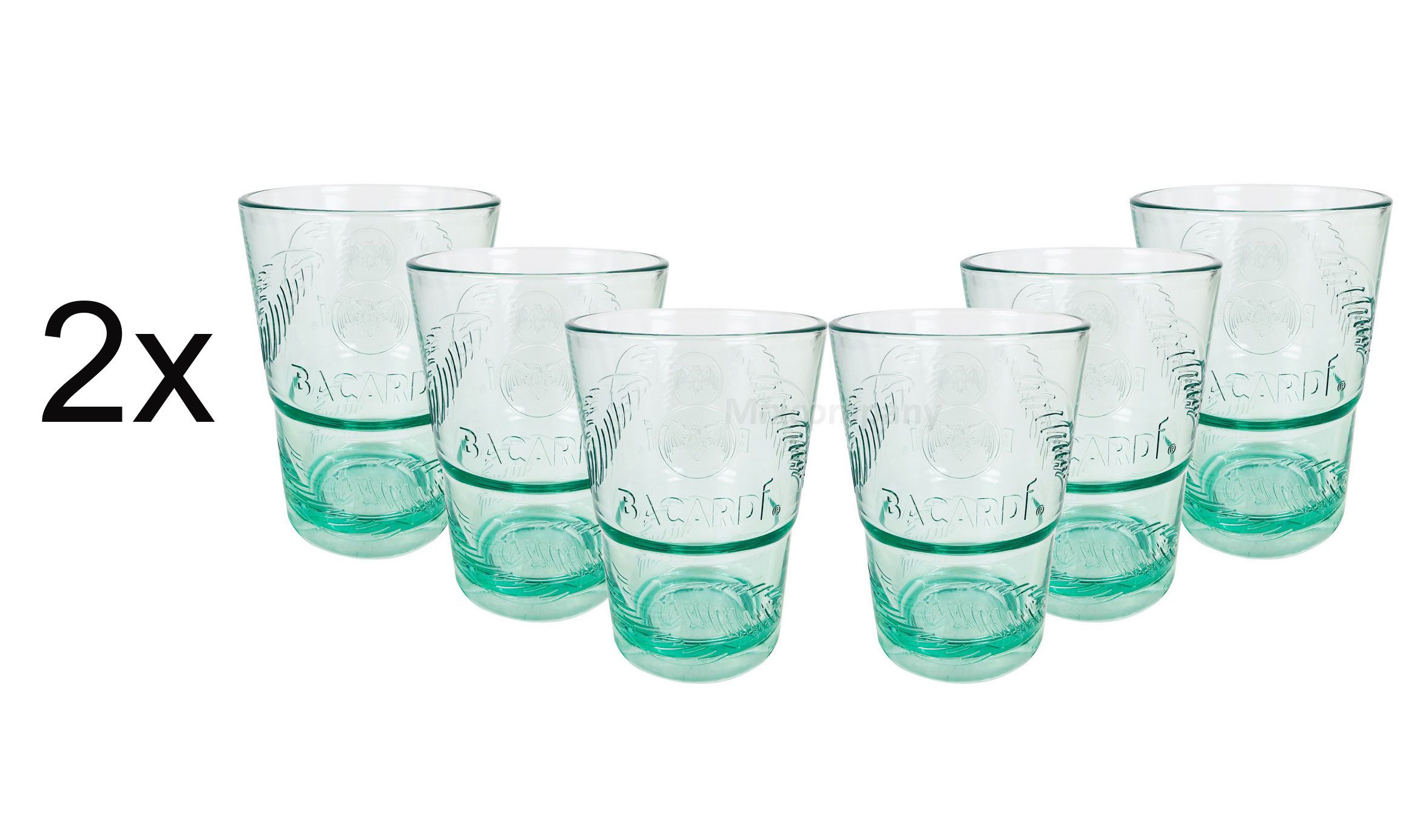 Acar Longdrinkglas Bacardi Rum KUNSTSTOFF Glas
