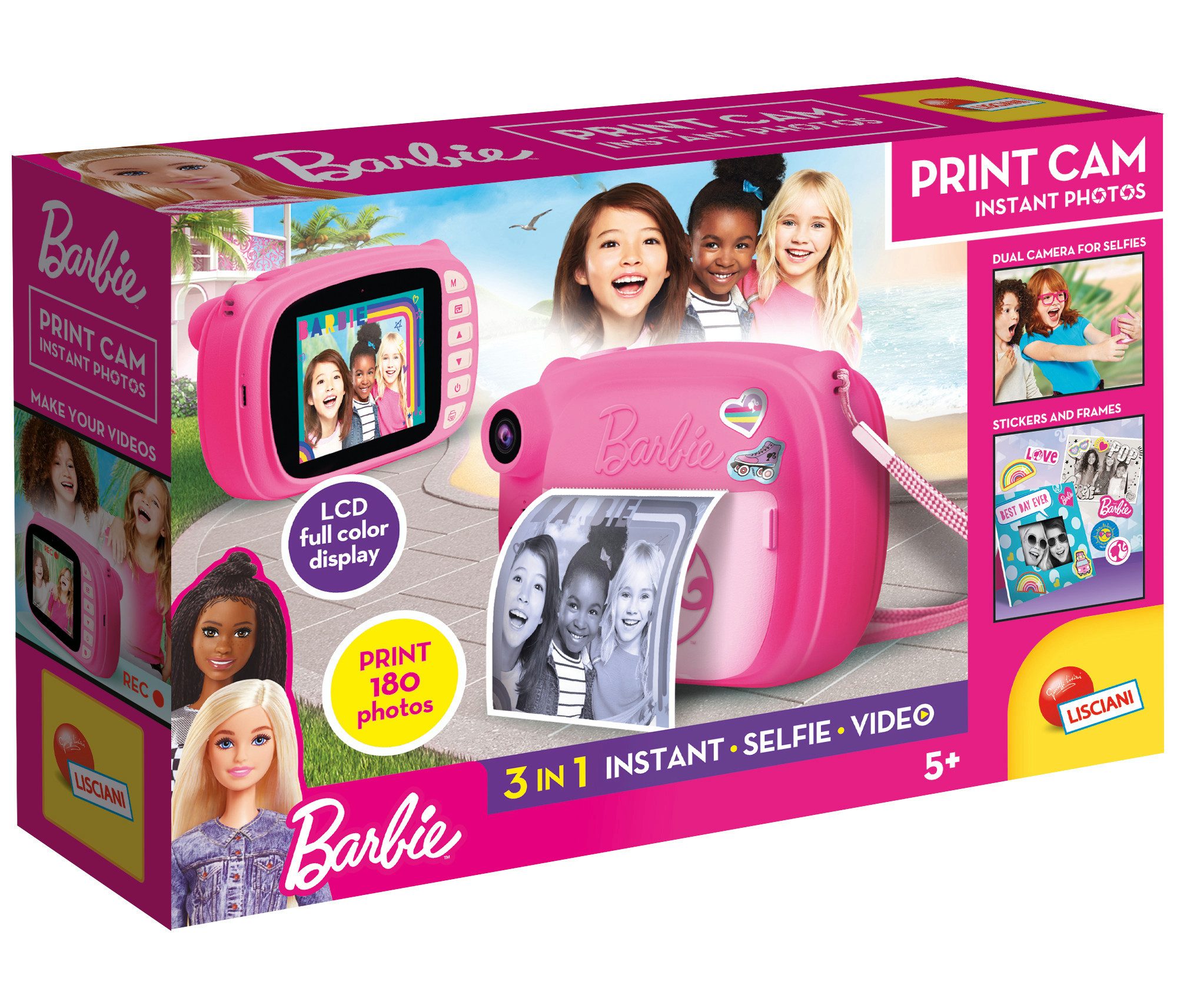 Lisciani Barbie Print Cam Sofortbildkamera Kamera