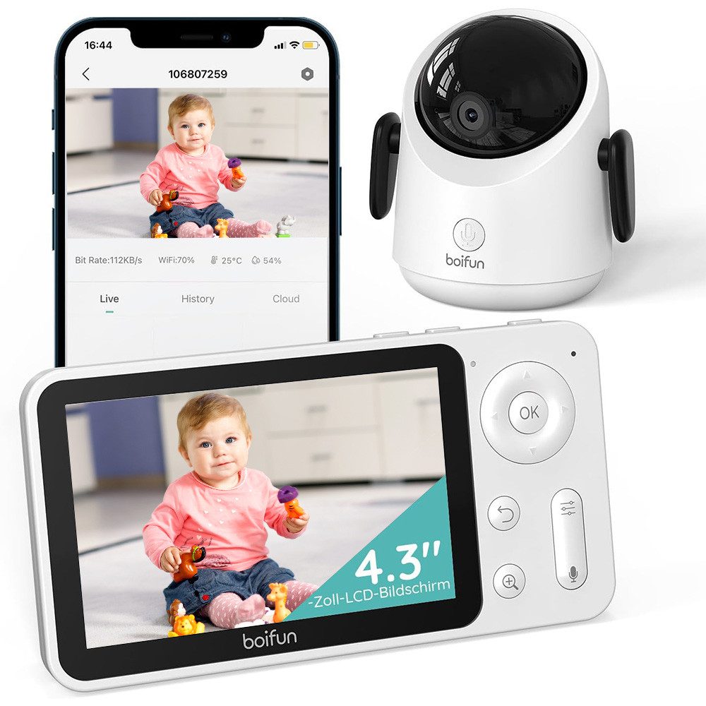 Boifun Babyphone WLAN Babyphone mit Kamera