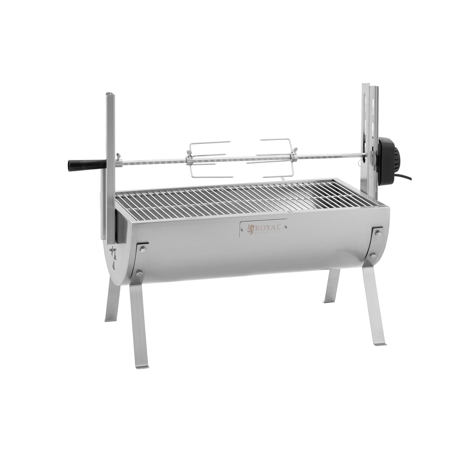 Royal Catering Grillspieß Spießbratengrill Spießgrill Holzkohle