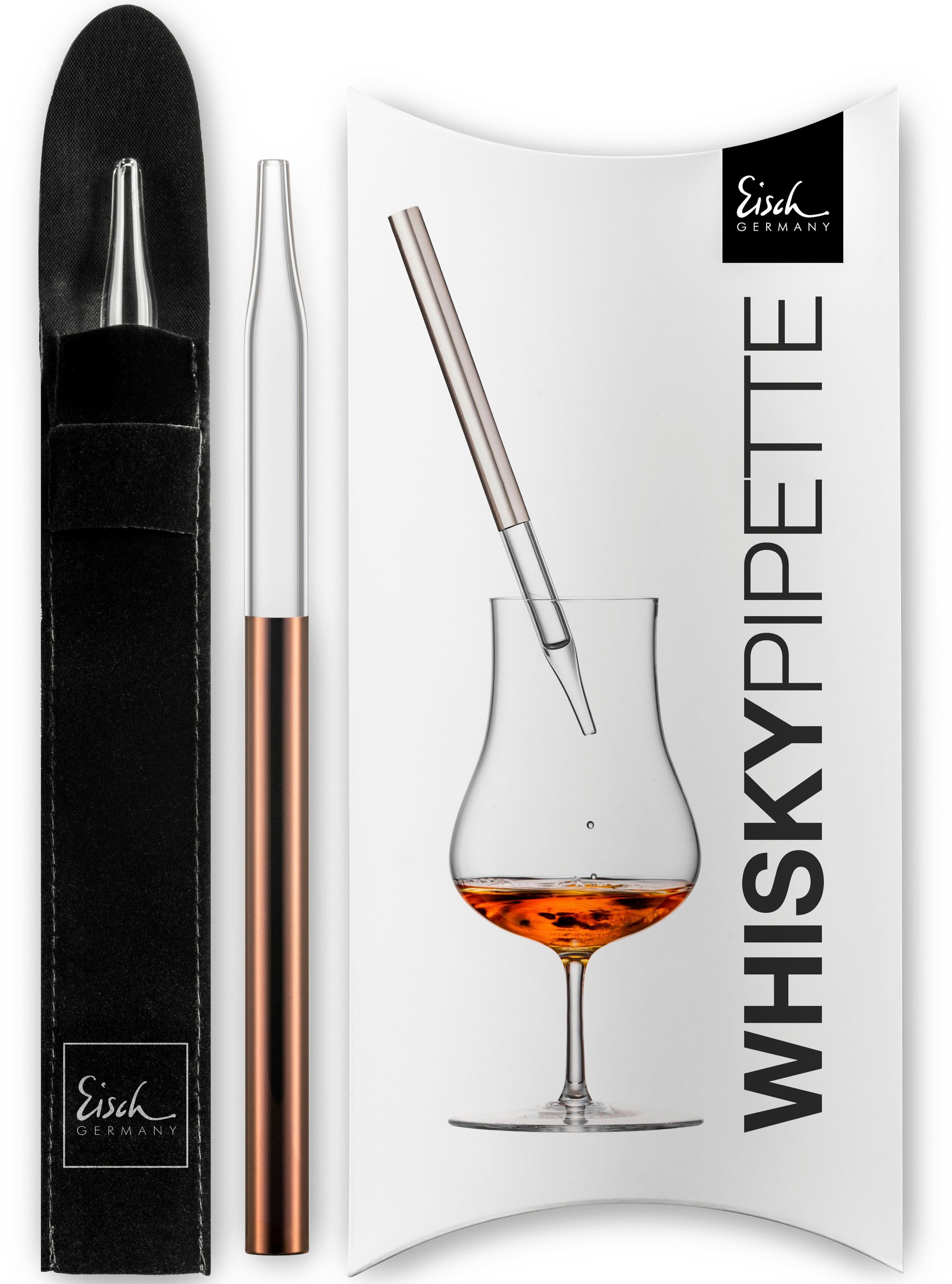 Eisch Germany Whisky-Pipette GENTLEMAN kupfer (1
