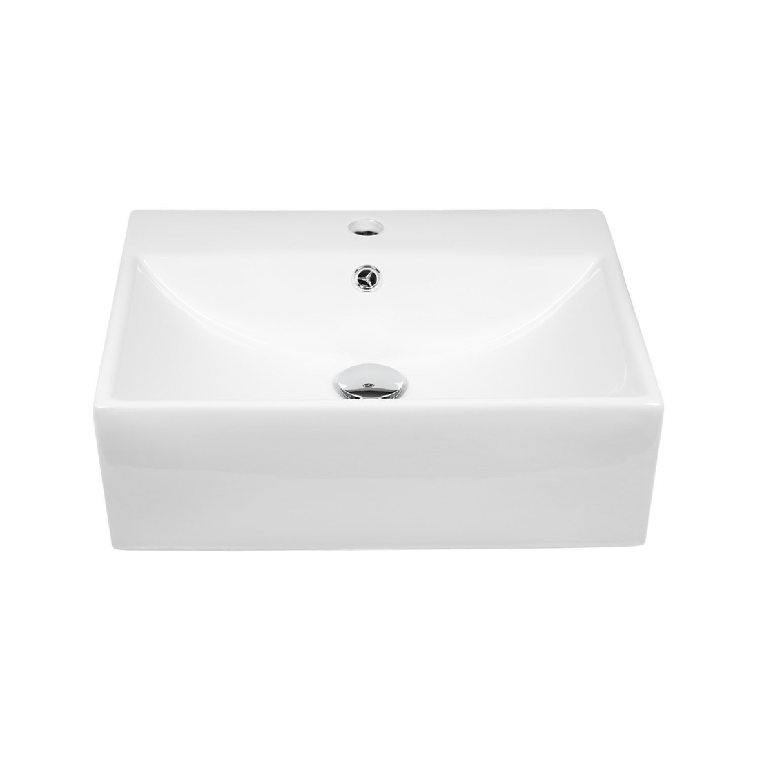 Stabilo Sanitär Waschbecken Keramik Wandhängewaschbecken rechteckig