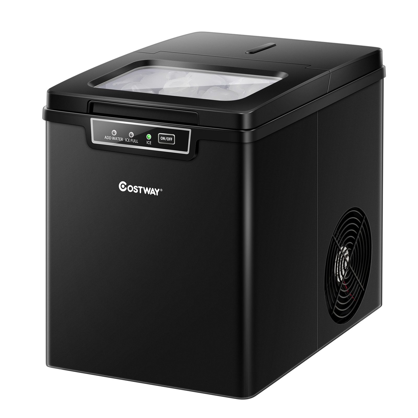 COSTWAY Eiswürfelmaschine, 9 Eiswürfel in 8