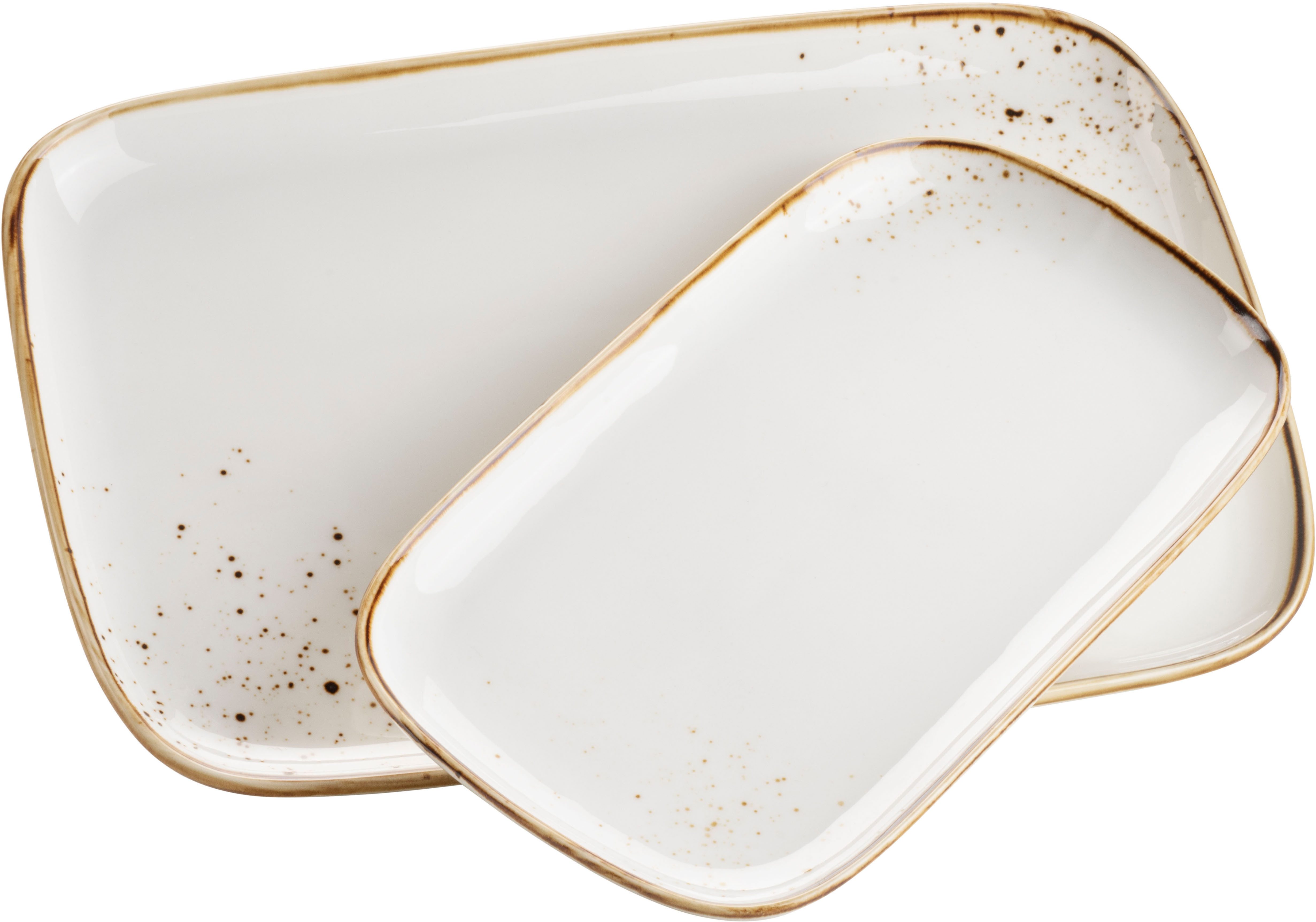 MÄSER Servierplatte Pintar, Servierplatten-Set, Porzellan, Porzellan,