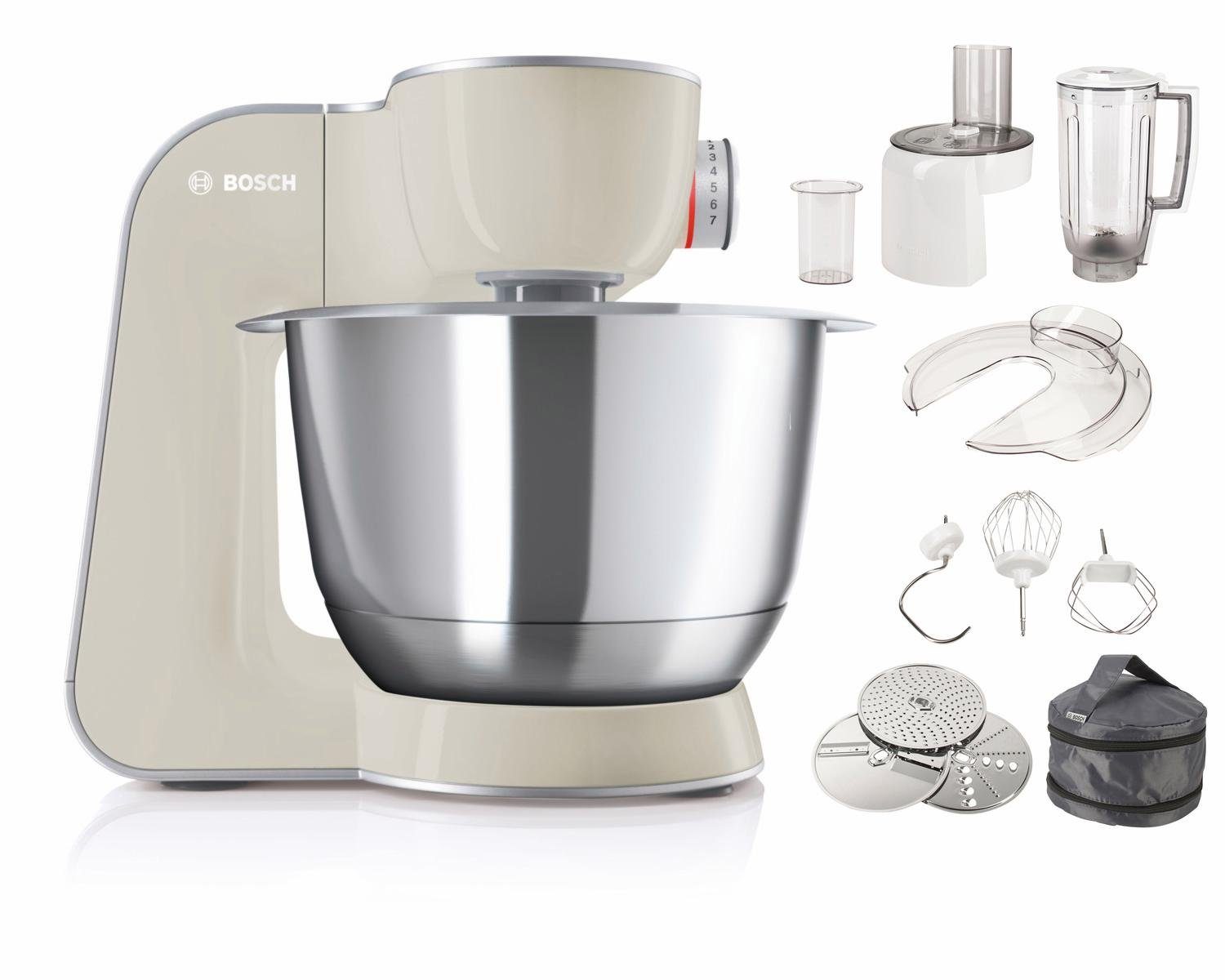 BOSCH Küchenmaschine Serie 4 MUM58L20, Durchlaufschnitzler,