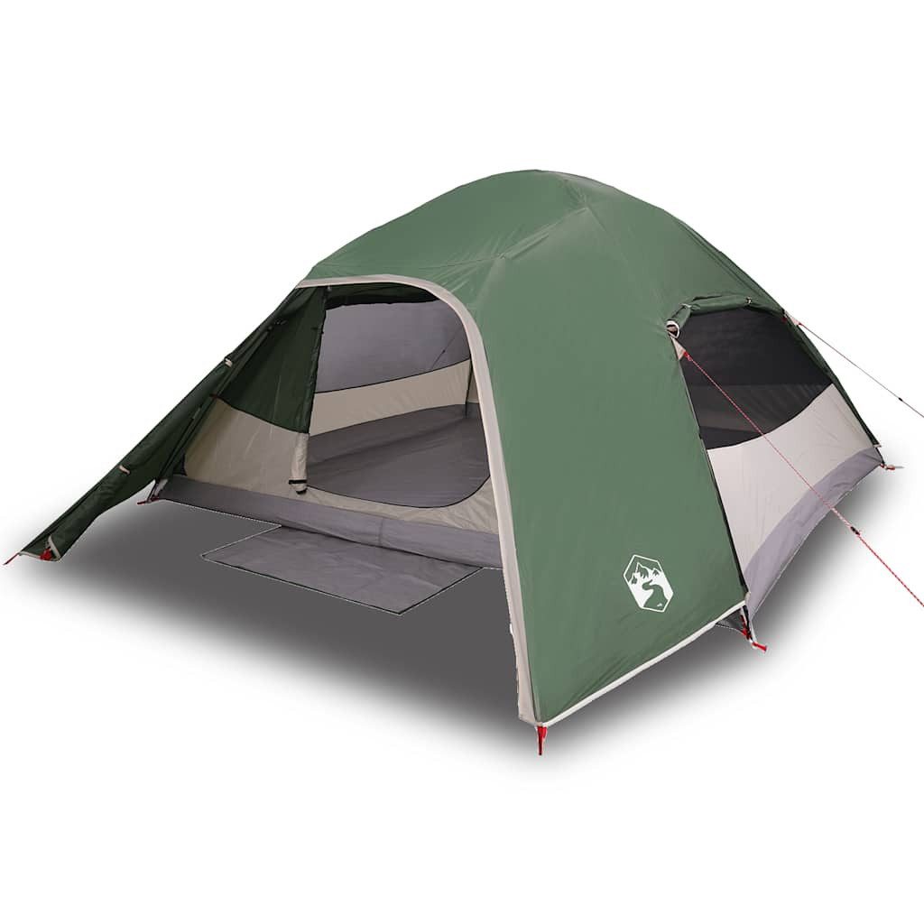 vidaXL Kuppelzelt Kuppel-Campingzelt 4 Personen Grün
