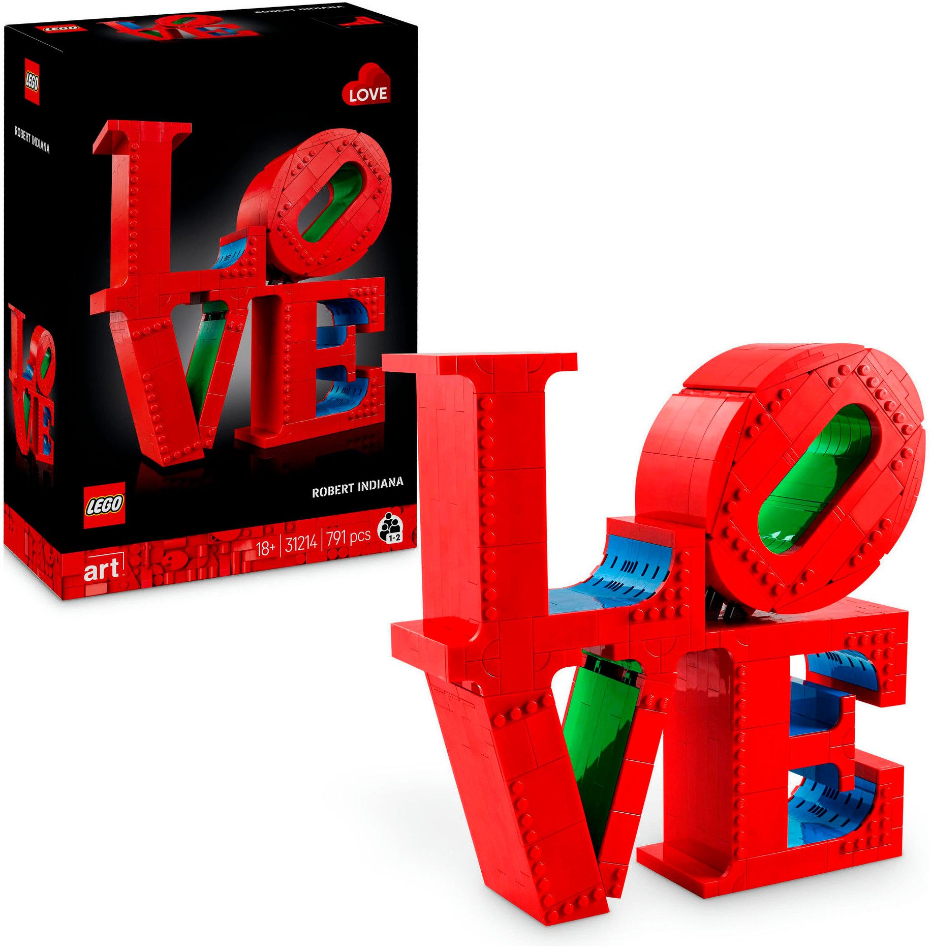 LEGO® LOVE (31214), LEGO ART Konstruktionsspielsteine,