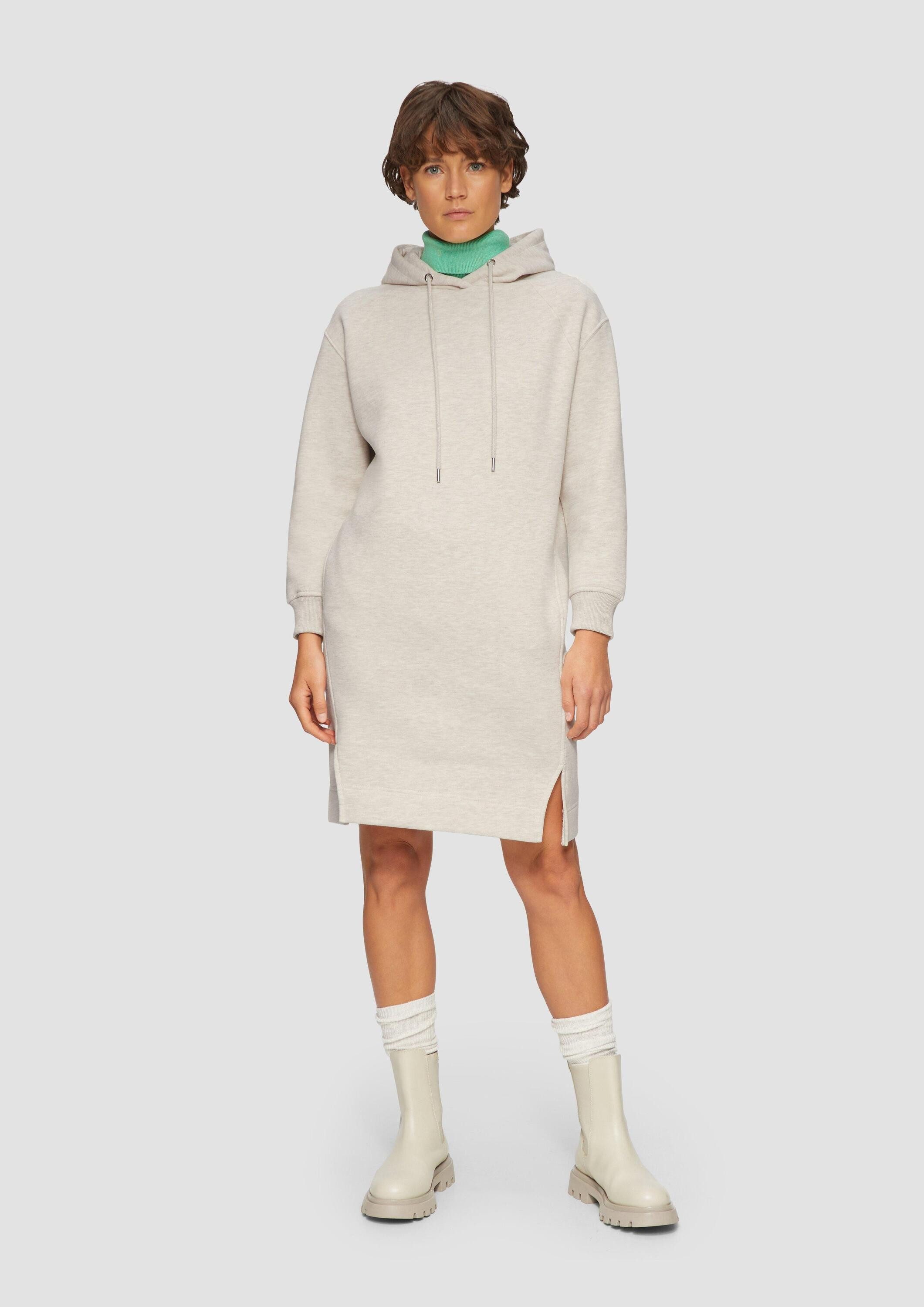 s.Oliver Minikleid Kleid Sweat-Kleid mit seitlichen