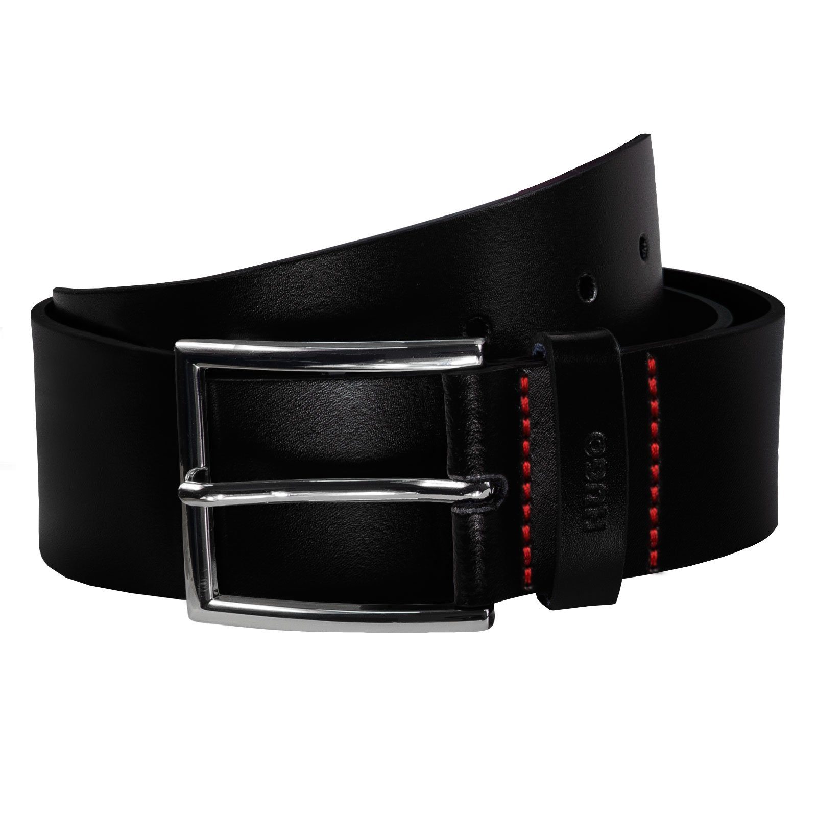 HUGO Ledergürtel Giaspo mit geprägtem HUGO