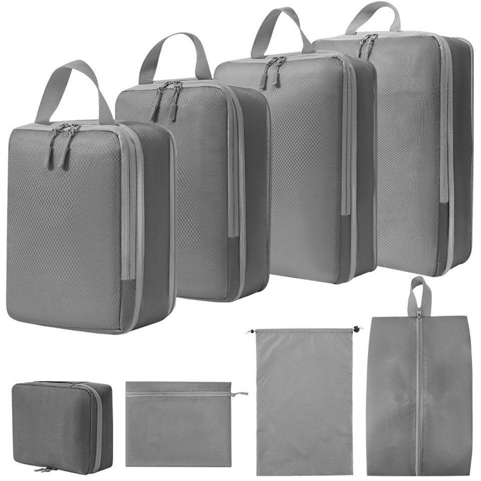 Coonoor Kofferorganizer Koffer-Kompressions-Aufbewahrungsbeutel, 8-teiliges Set Reisetaschen,
