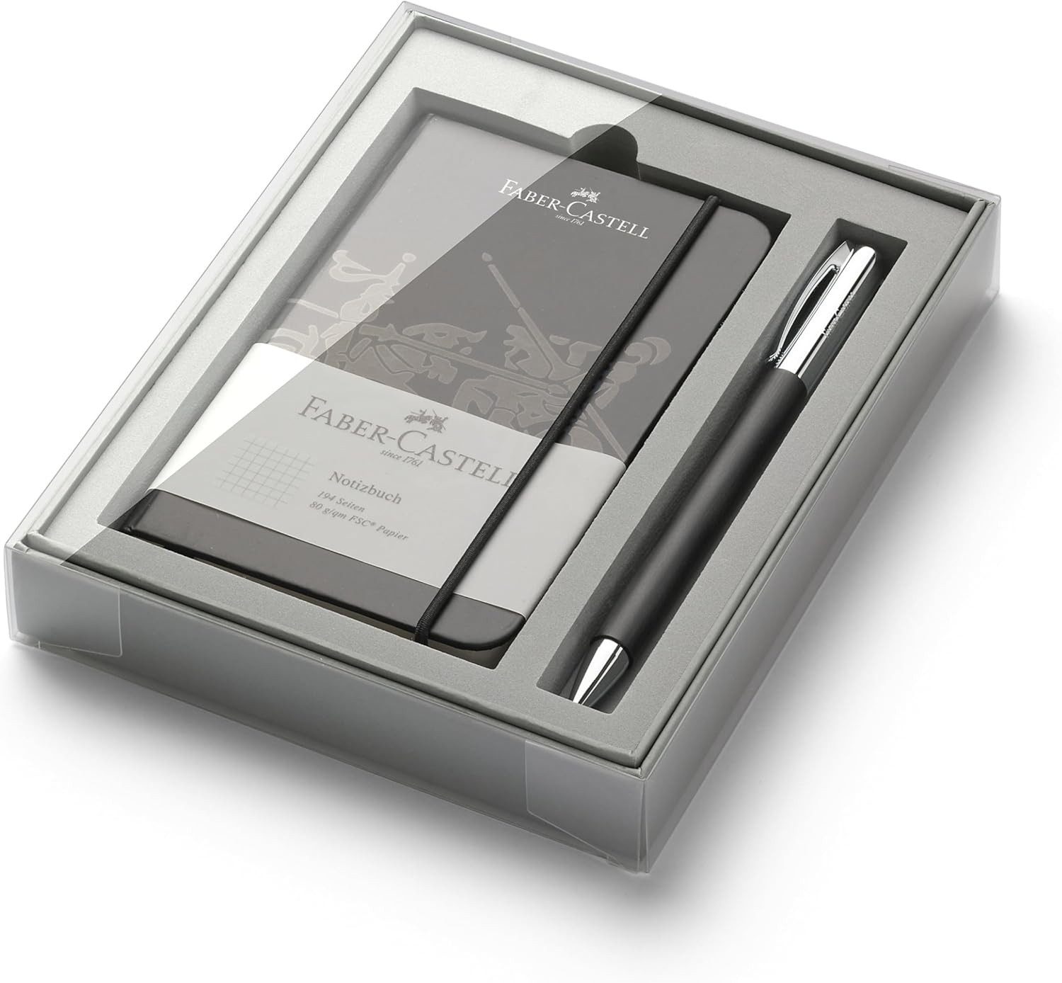 Faber-Castell Kugelschreiber Ambition Geschenkset, Kugelschreiber Großraummine