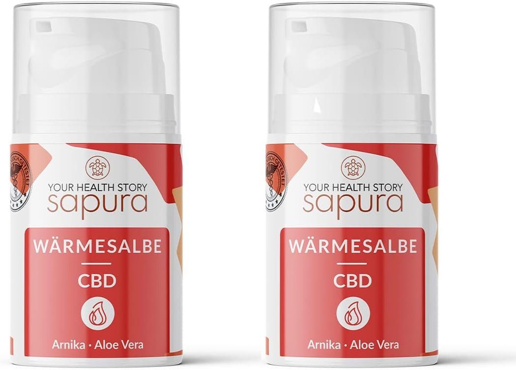 SAPURA Health Hautcreme CBD Wärmesalbe Schmerzsalbe