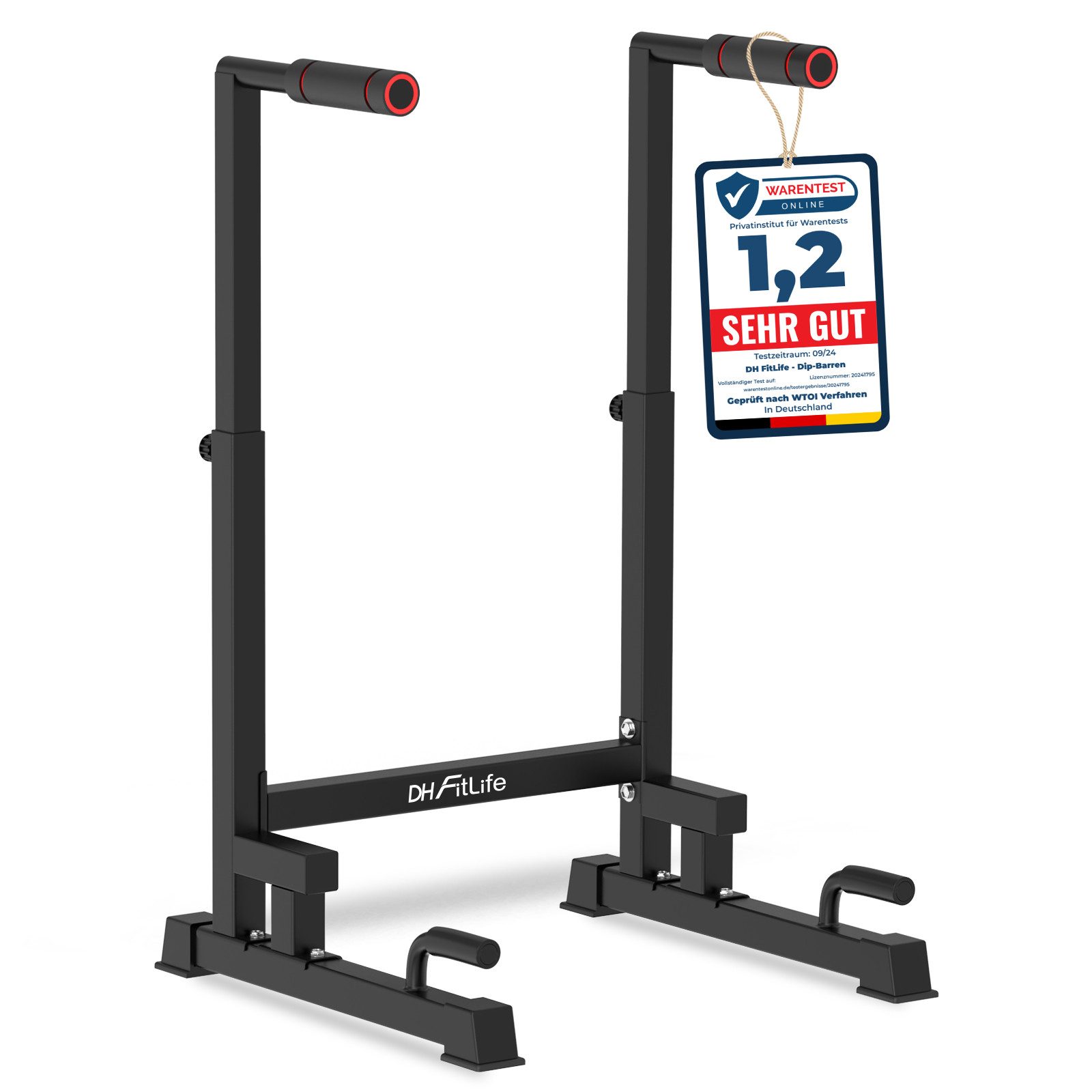 DH FitLife Liegestützgriffe Dip Barren Bars,