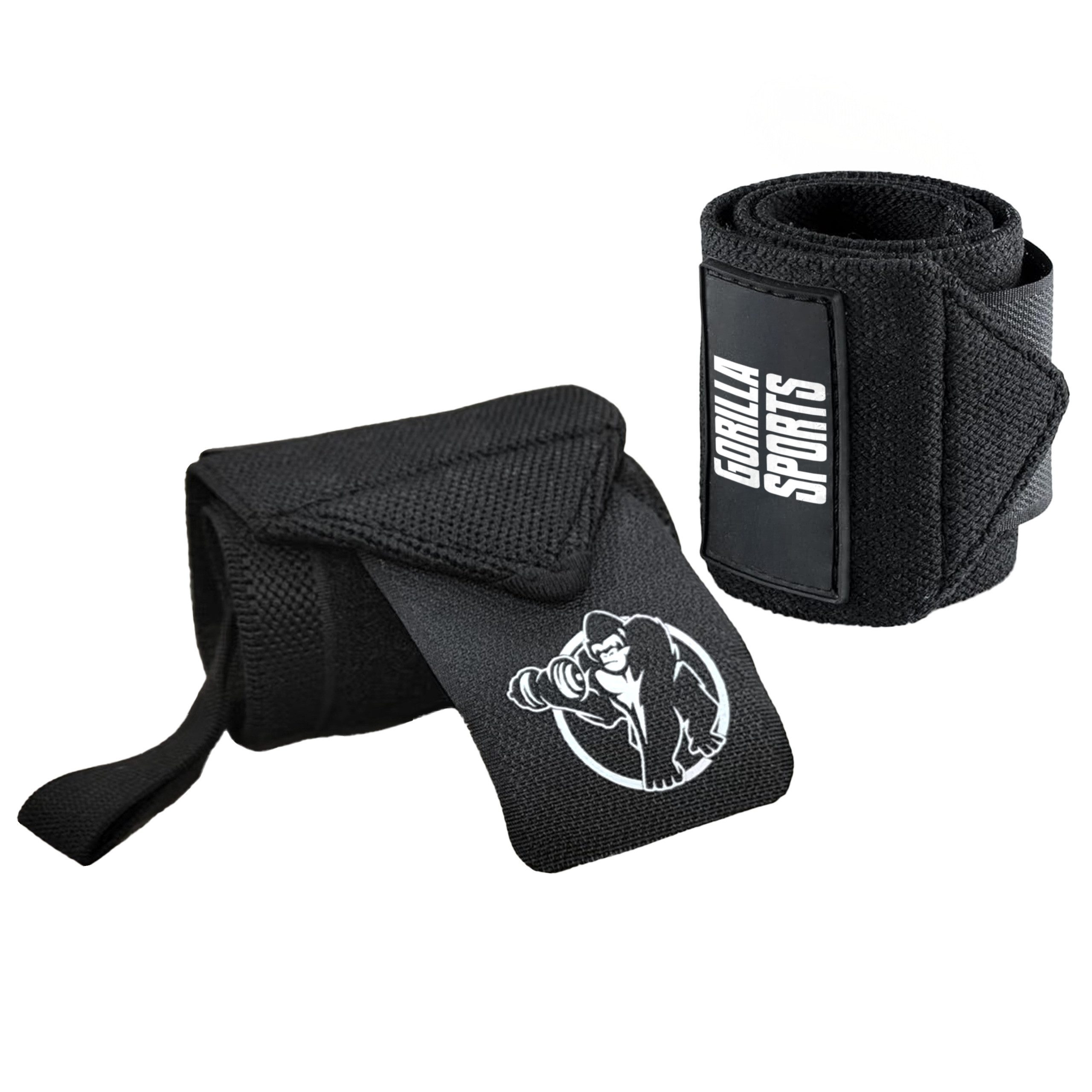 GORILLA SPORTS Handbandage 45x8cm, Baumwolle, mit