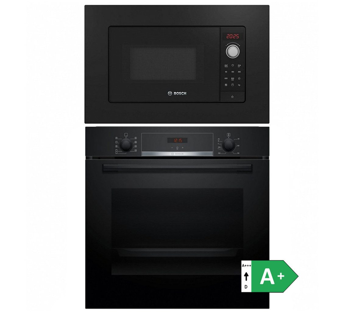 BOSCH Backofen-Set Einbau Backofen und Mikrowelle
