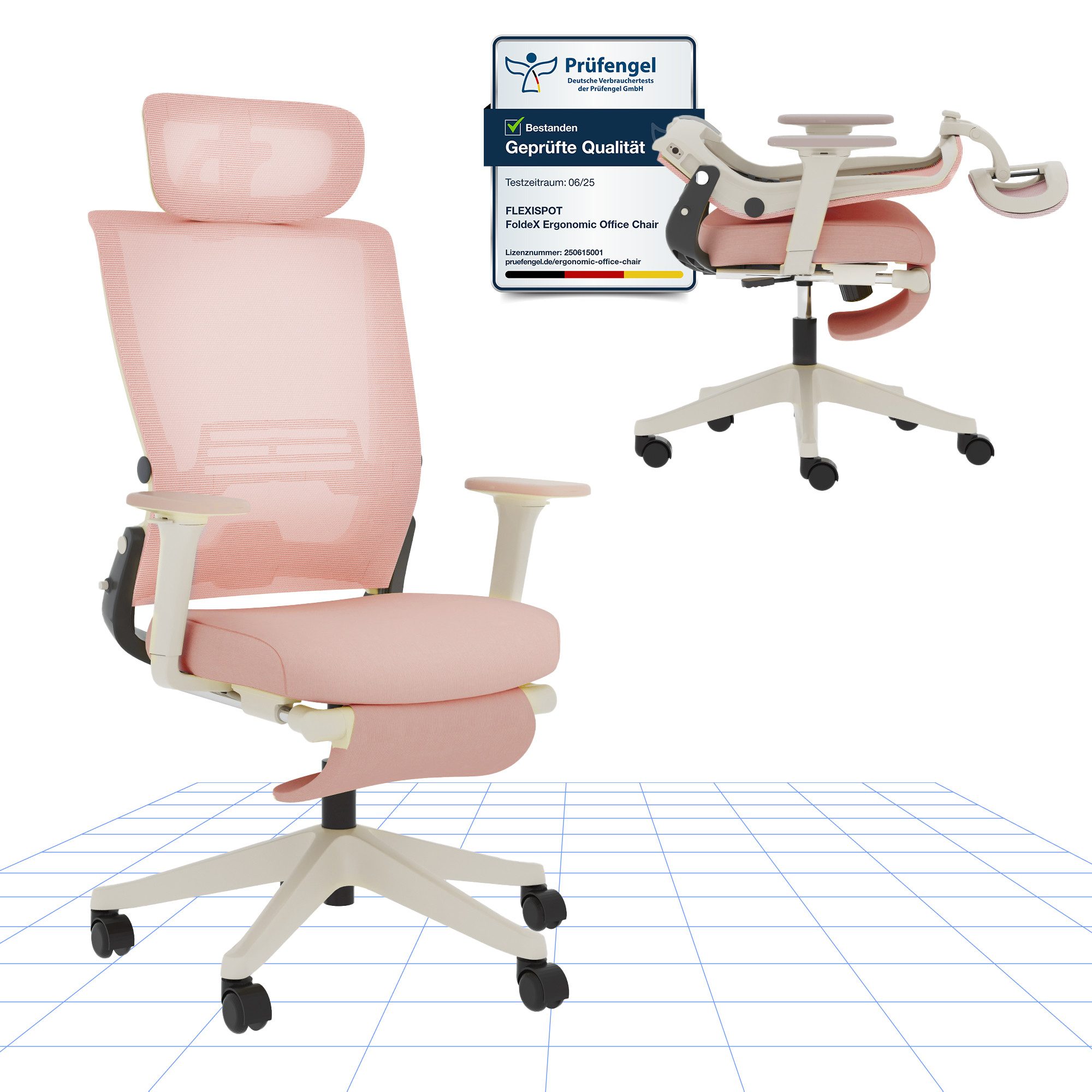 FLEXISPOT Bürostuhl Foldex Ergonomischer Bürostuhl –