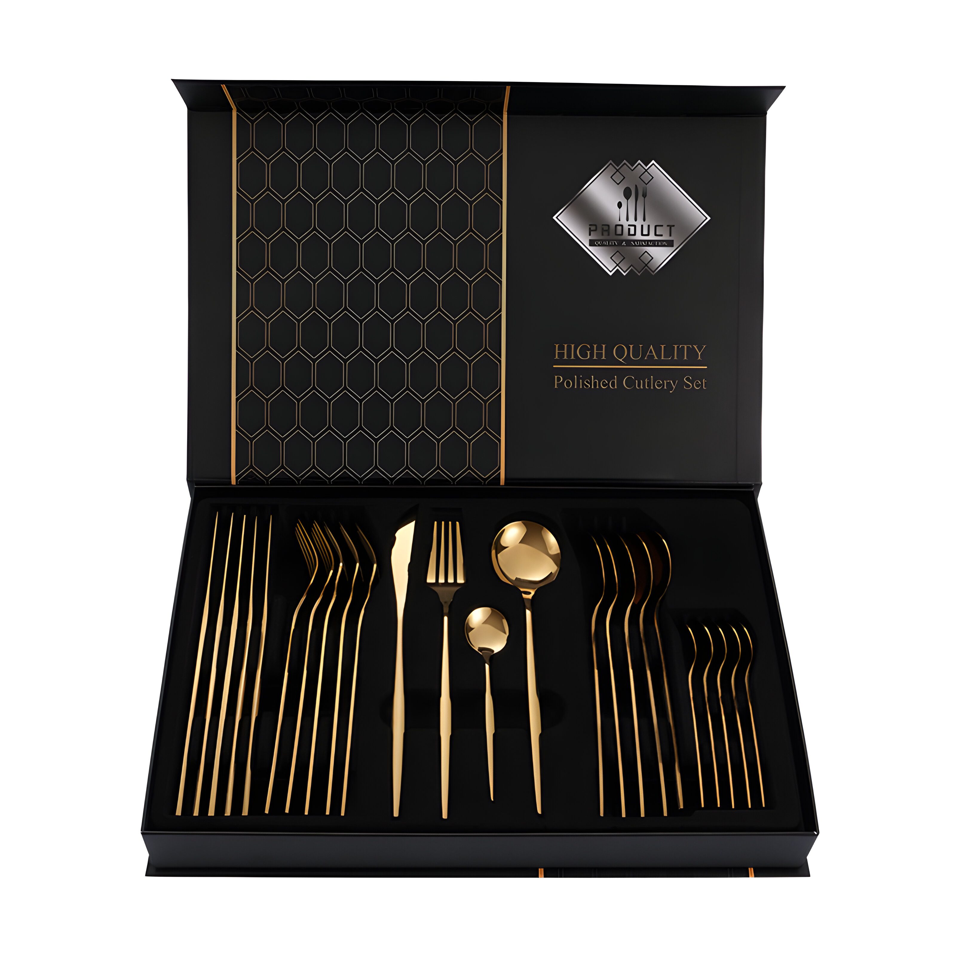 Rungassi Besteck-Set Premium Besteck-Set Gold 6