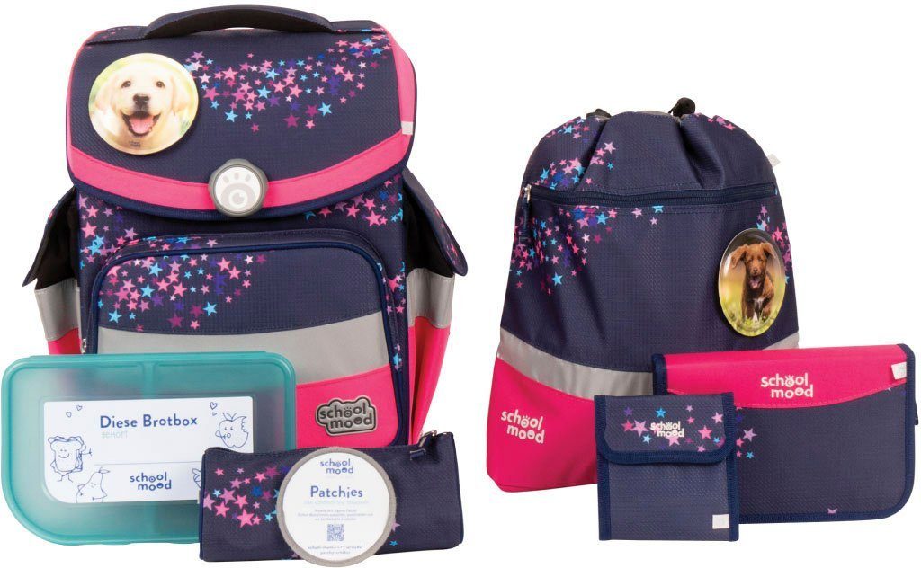 SCHOOL-MOOD® Schulranzen Timeless, Leni (Hund) (Set,
