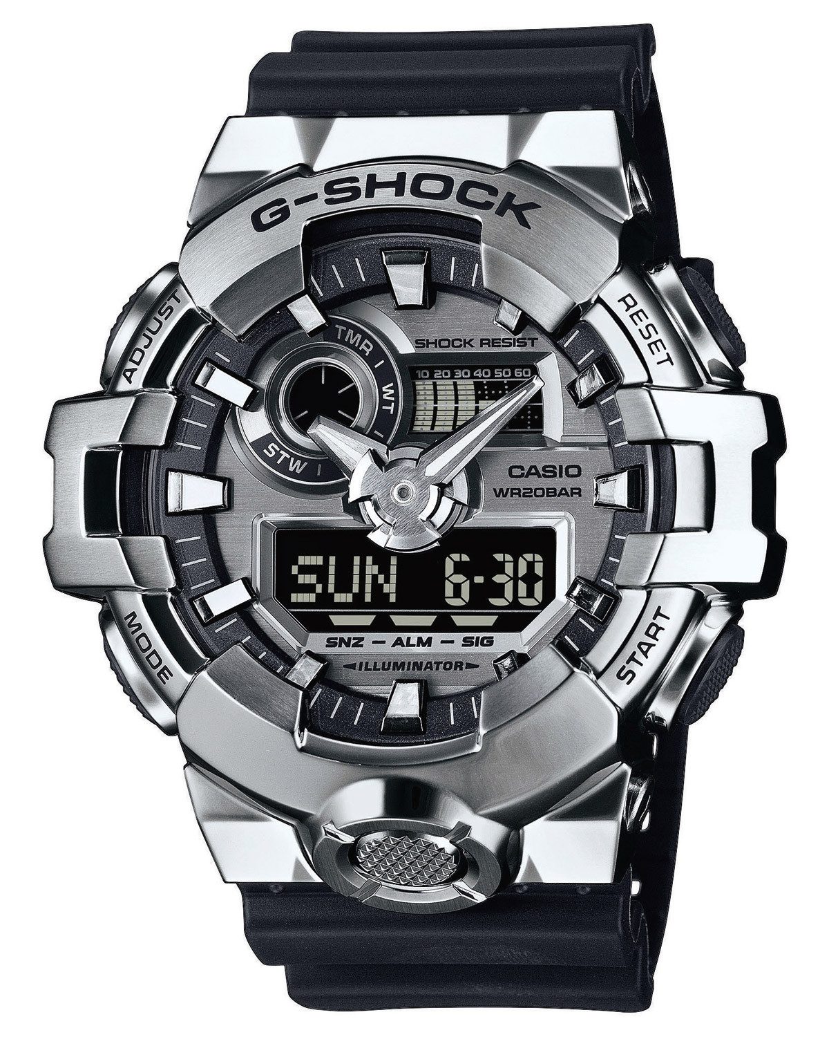 CASIO G-SHOCK Quarzuhr G-Shock G-Steel Schwarz/Stahl