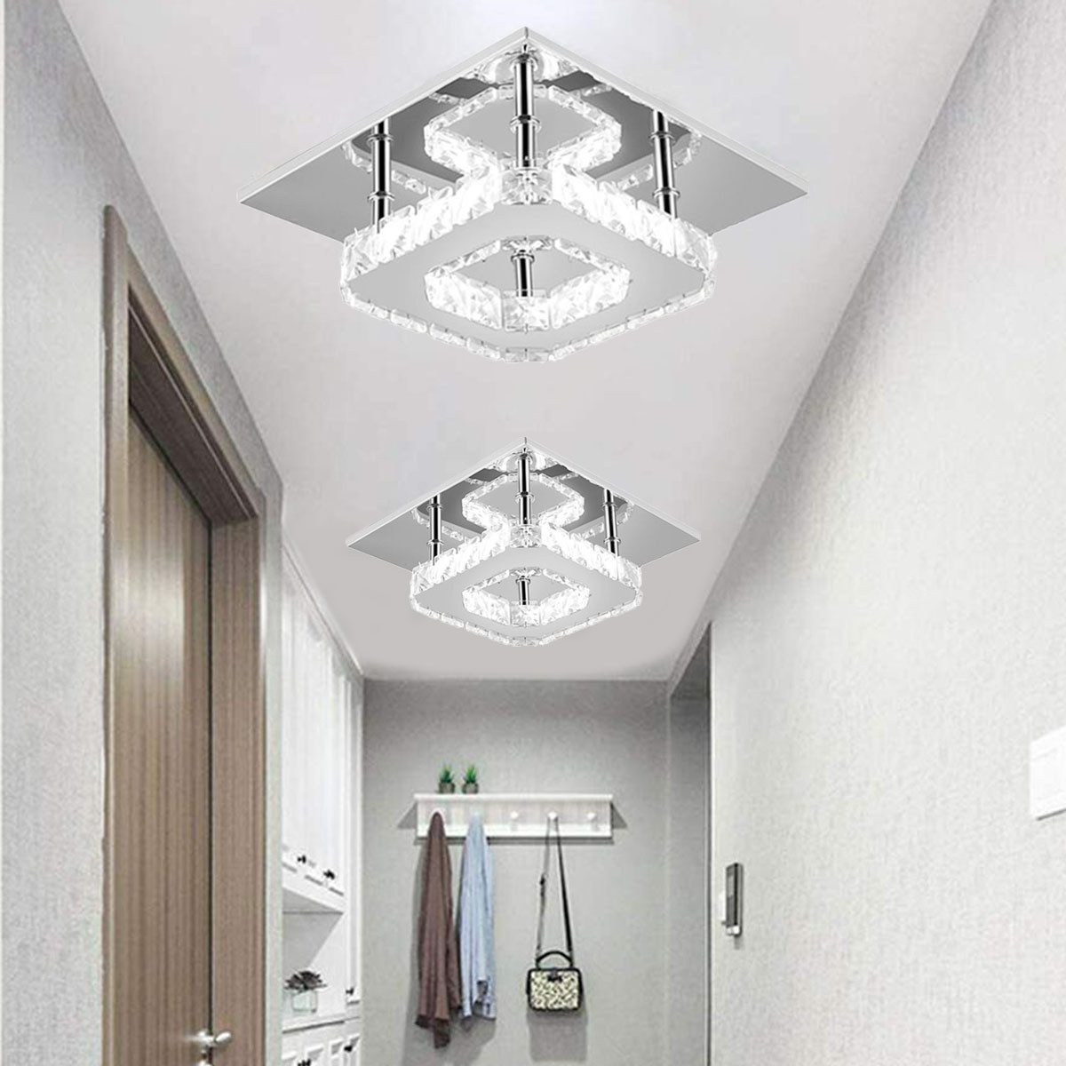 oyajia Deckenleuchte Moderne Kristall LED Deckenlampen,