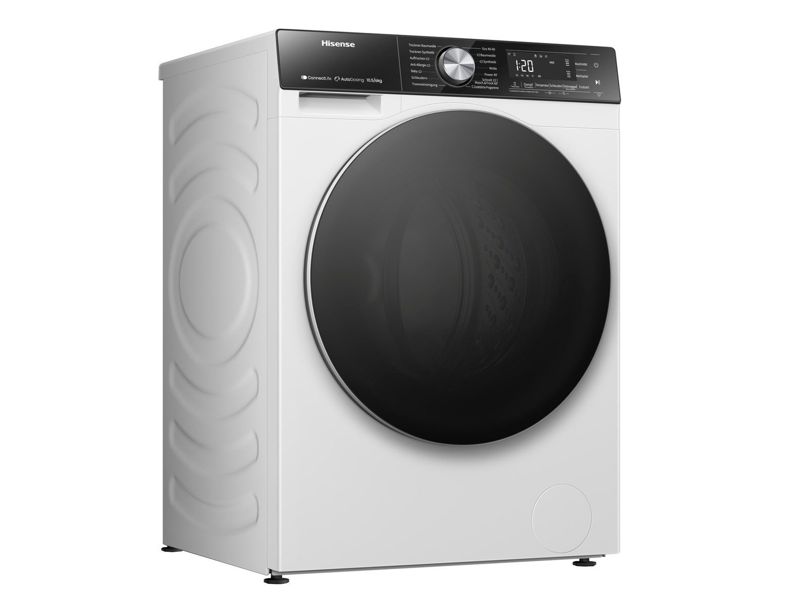 Hisense Waschtrockner WD5S1045BW, 10,5 kg, 6