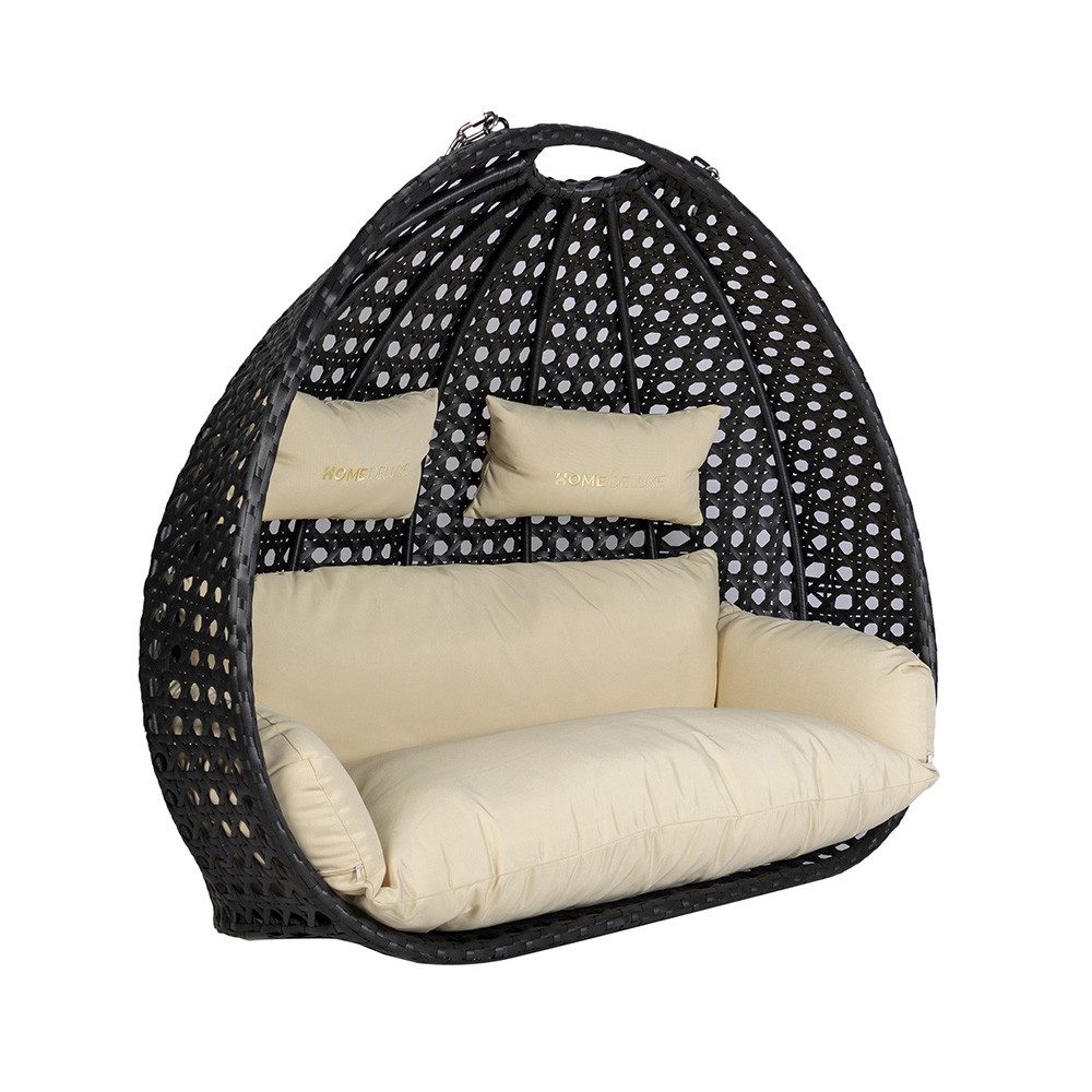 HOME DELUXE Hängesessel Polyrattan Hängesessel TWIN