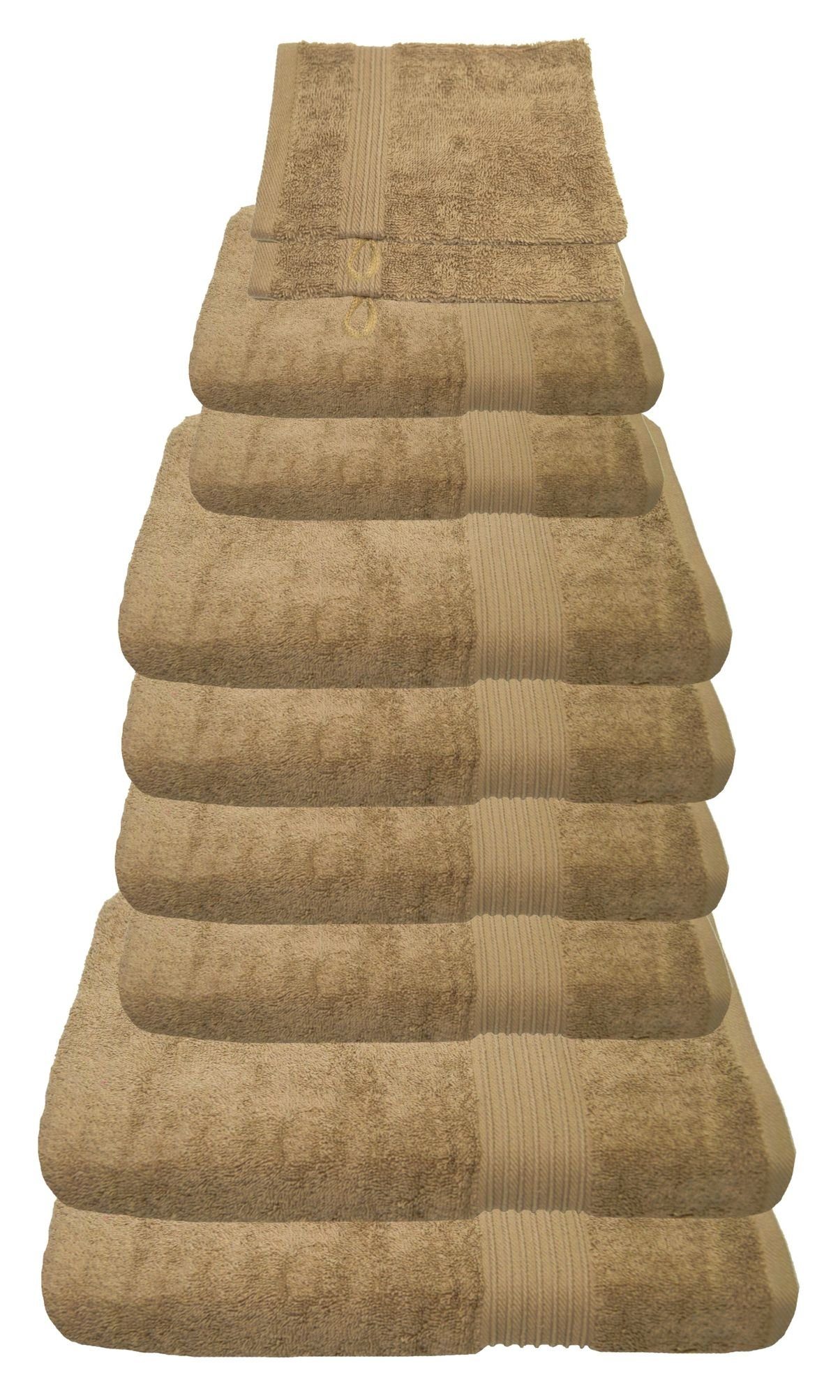 Julie Julsen Handtücher 10-Handtücher-Sand, Baumwolle (10-St)