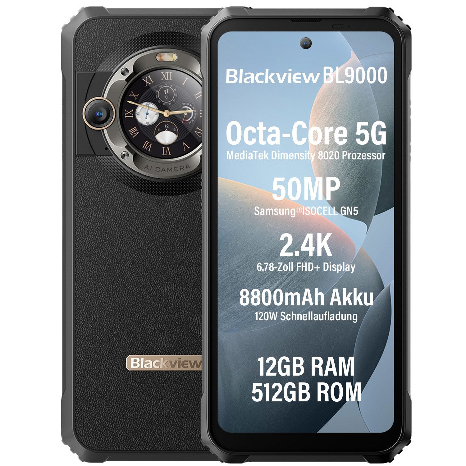 blackview BL9000 5G AI mit zwei
