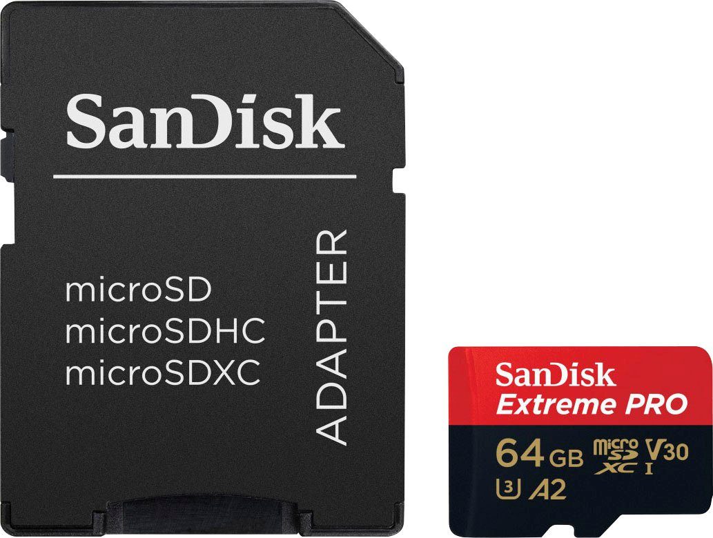 Sandisk Extreme PRO microSDXC™-UHS-I-KARTE Speicherkarte (64