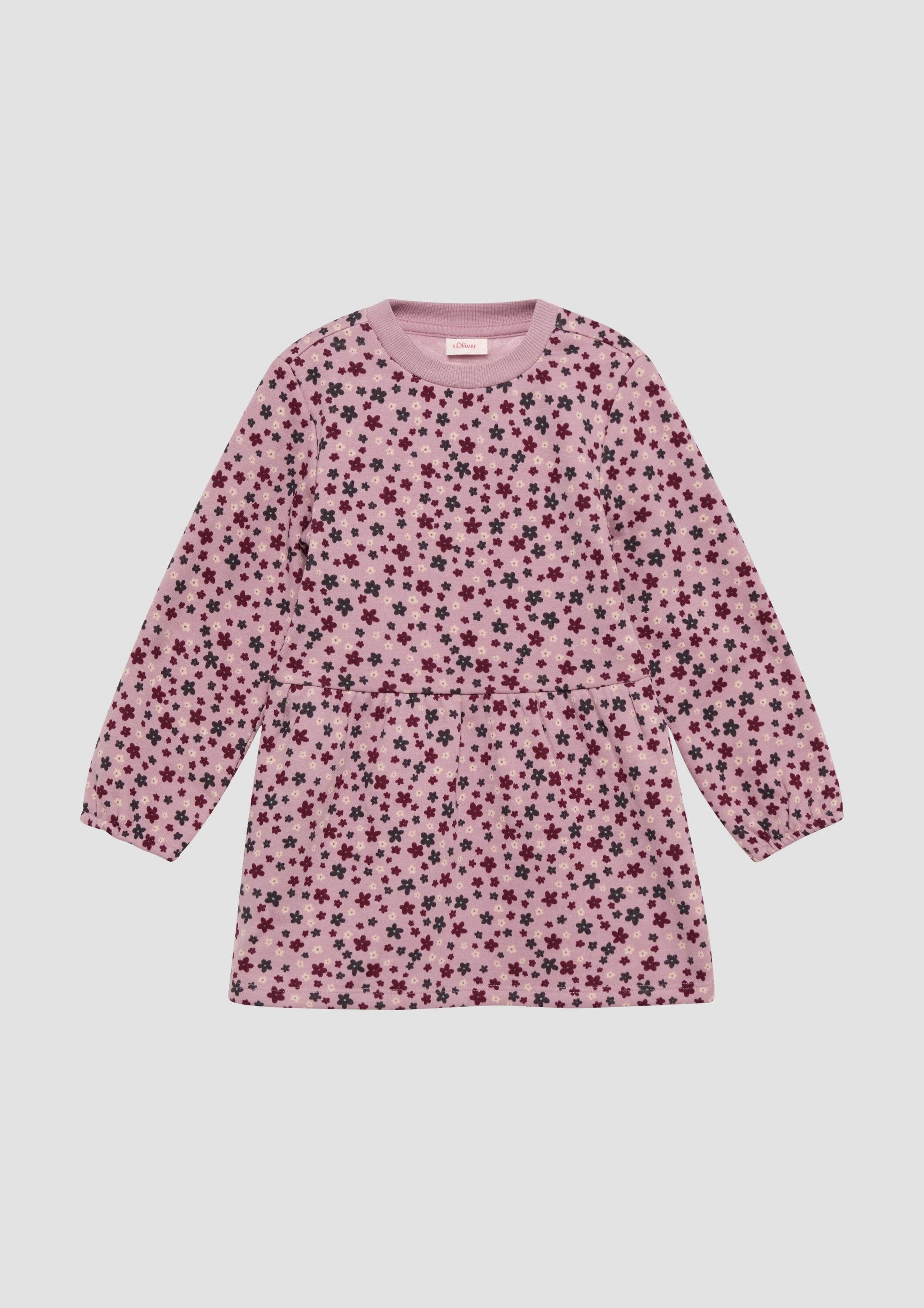 s.Oliver Minikleid Kleid Gemustertes Kleid aus