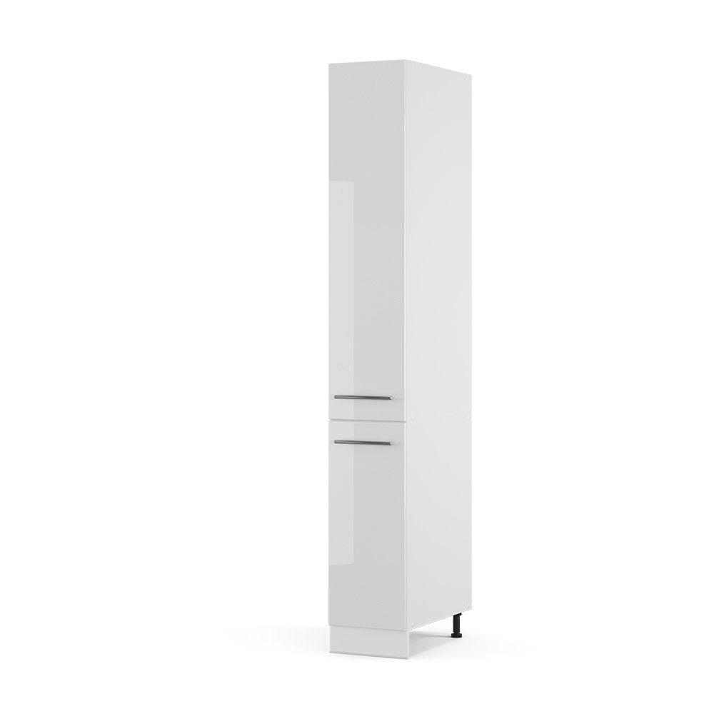 Vicco Hochschrank Fame-Line, Weiß Hochglanz/Weiß, 30