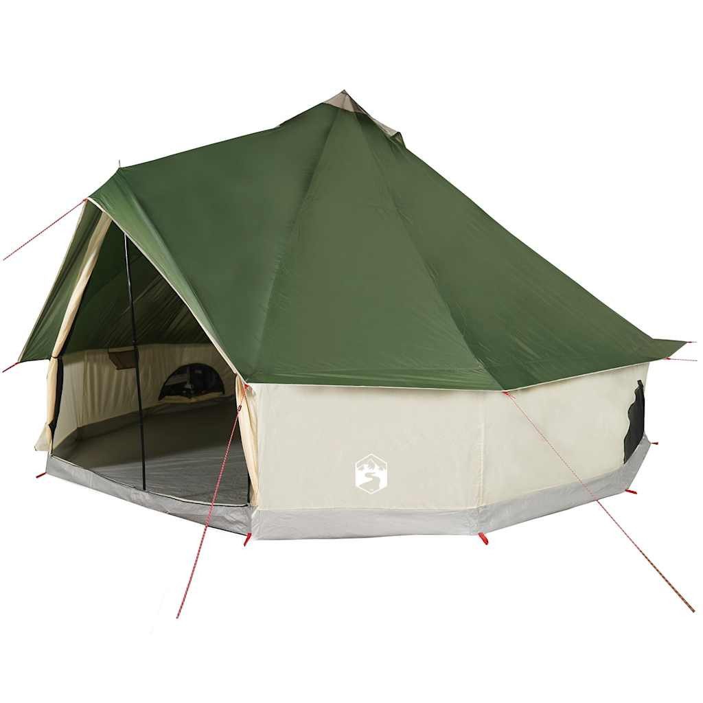 vidaXL Tipi-Zelt Tipi-Familienzelt 6 Personen Grün