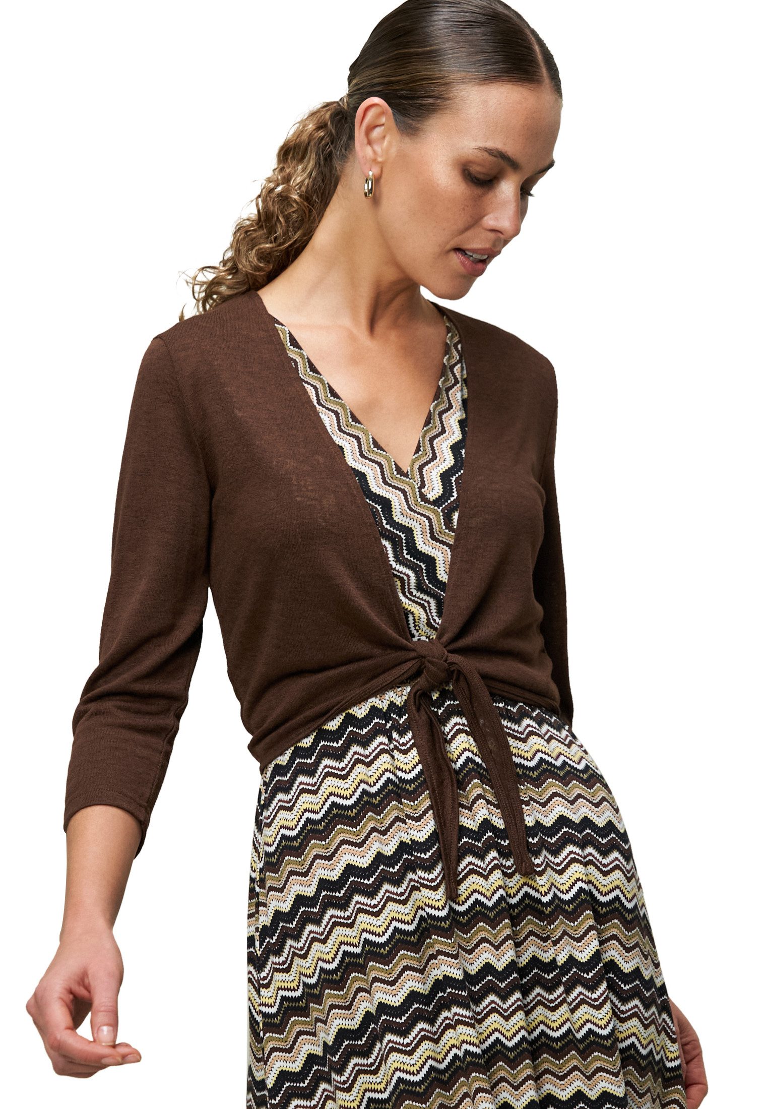 Zero Sweatshirt zero Strickjacke zum Binden